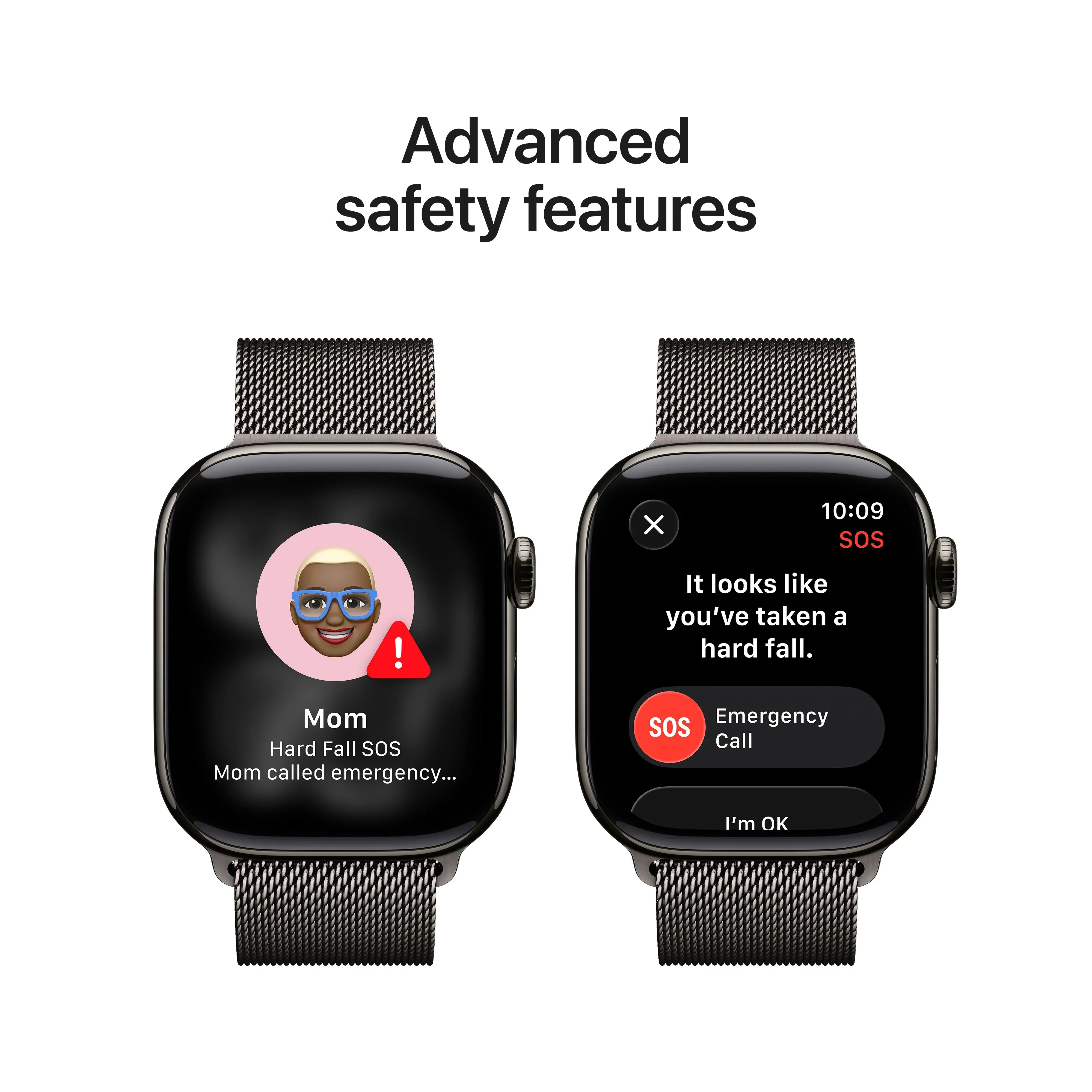 Apple Watch Series 11 GPS + Cellular 42mm Slate Titanium Case with Slate Milanese Loop - Image 6