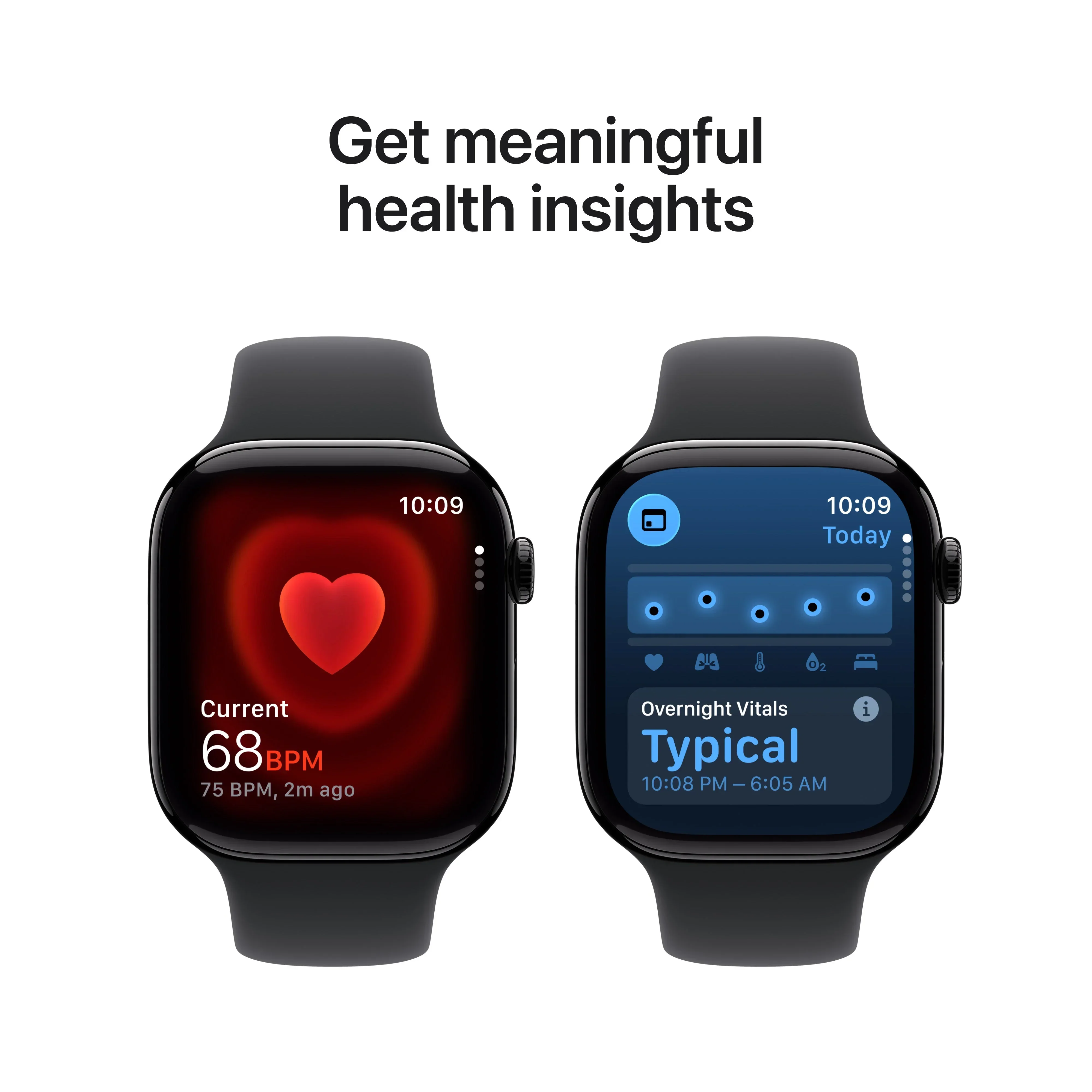 Apple Watch Series 11 GPS + Cellular 46mm Jet Black Aluminium Case with Black Sport Band - S/M - Image 5