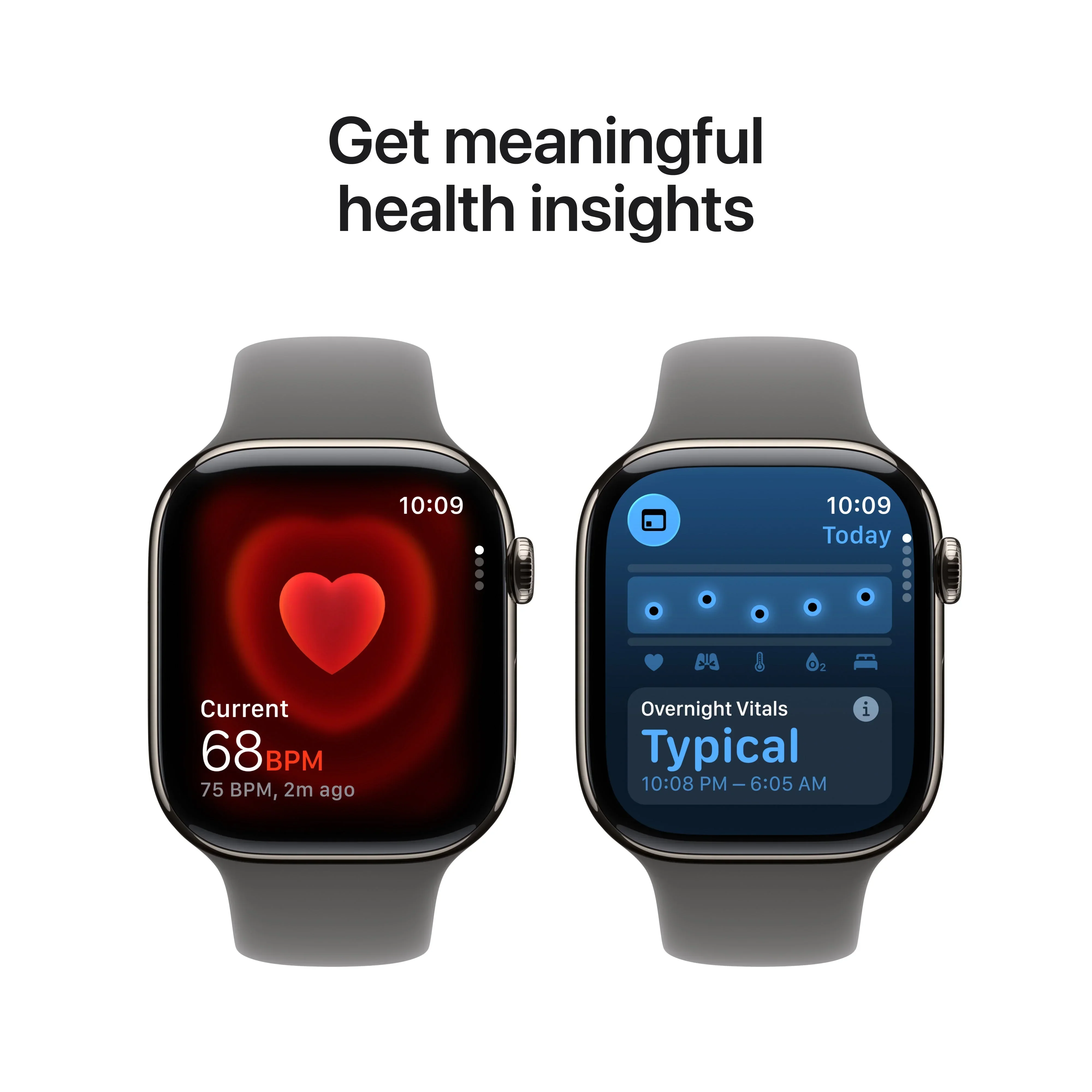 Apple Watch Series 11 GPS + Cellular 46mm Natural Titanium Case with Stone Grey Sport Band - S/M - Image 5