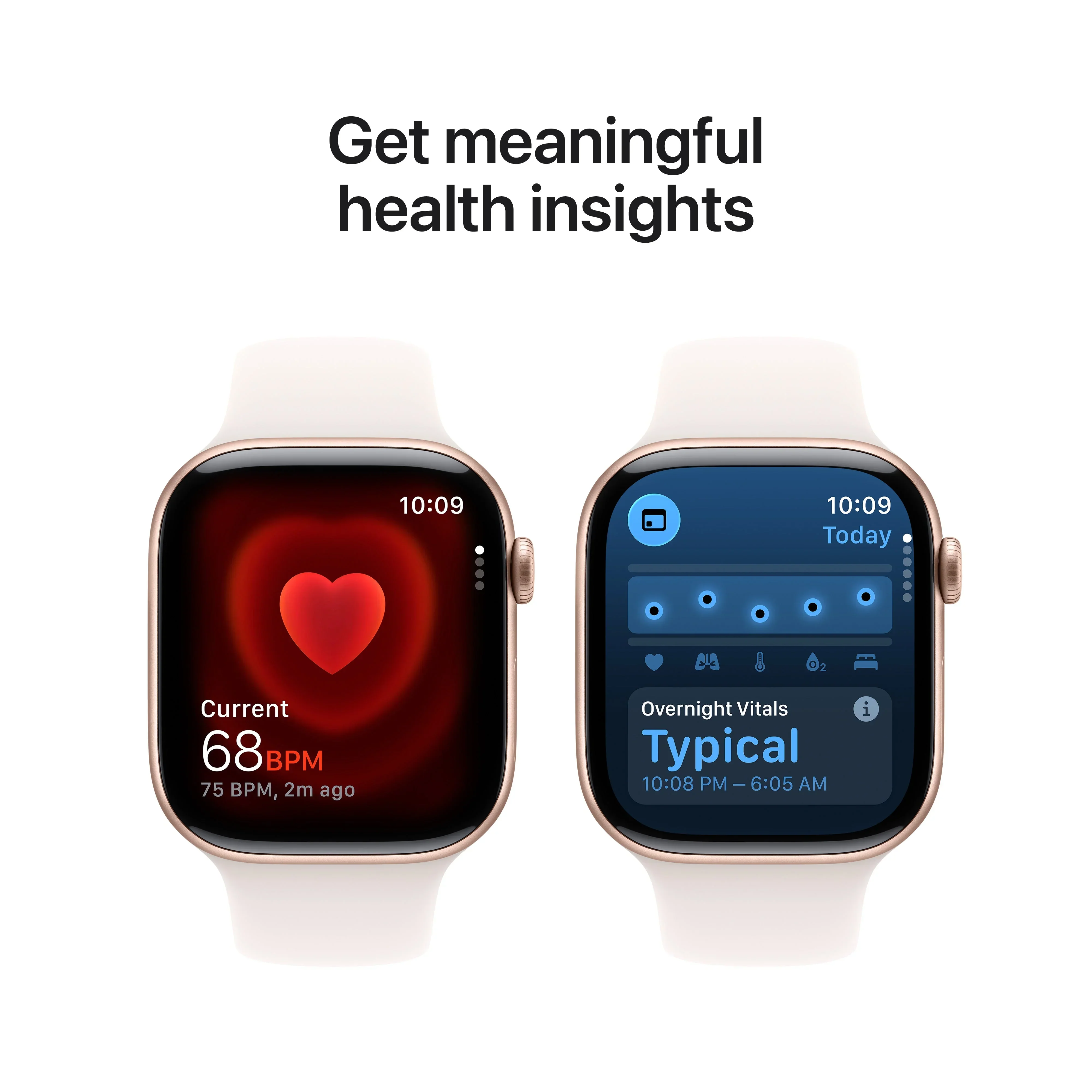 Apple Watch Series 11 GPS + Cellular 46mm Rose Gold Aluminium Case with Light Blush Sport Band - M/L - Image 5