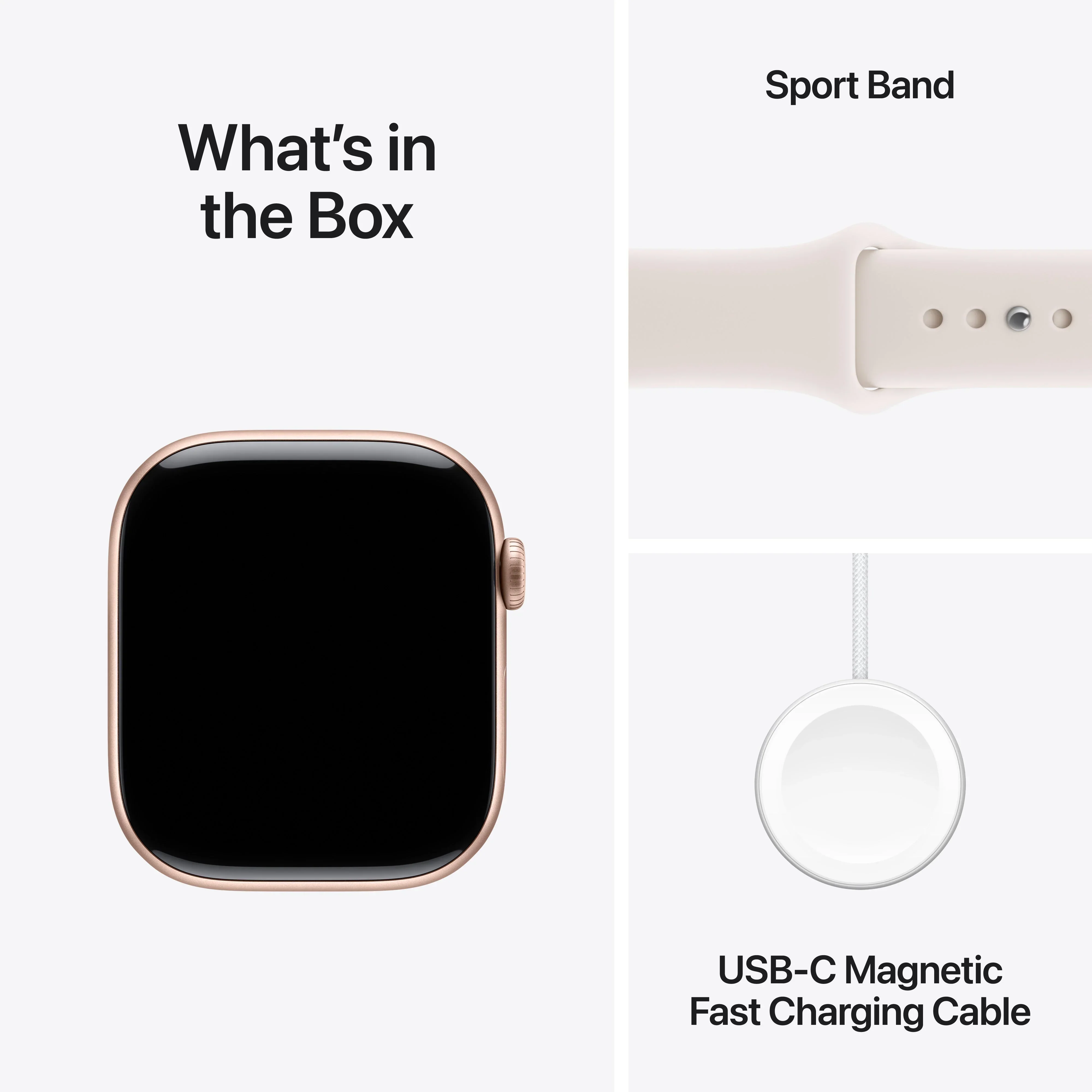 Apple Watch Series 11 GPS + Cellular 46mm Rose Gold Aluminium Case with Light Blush Sport Band - S/M - Image 8
