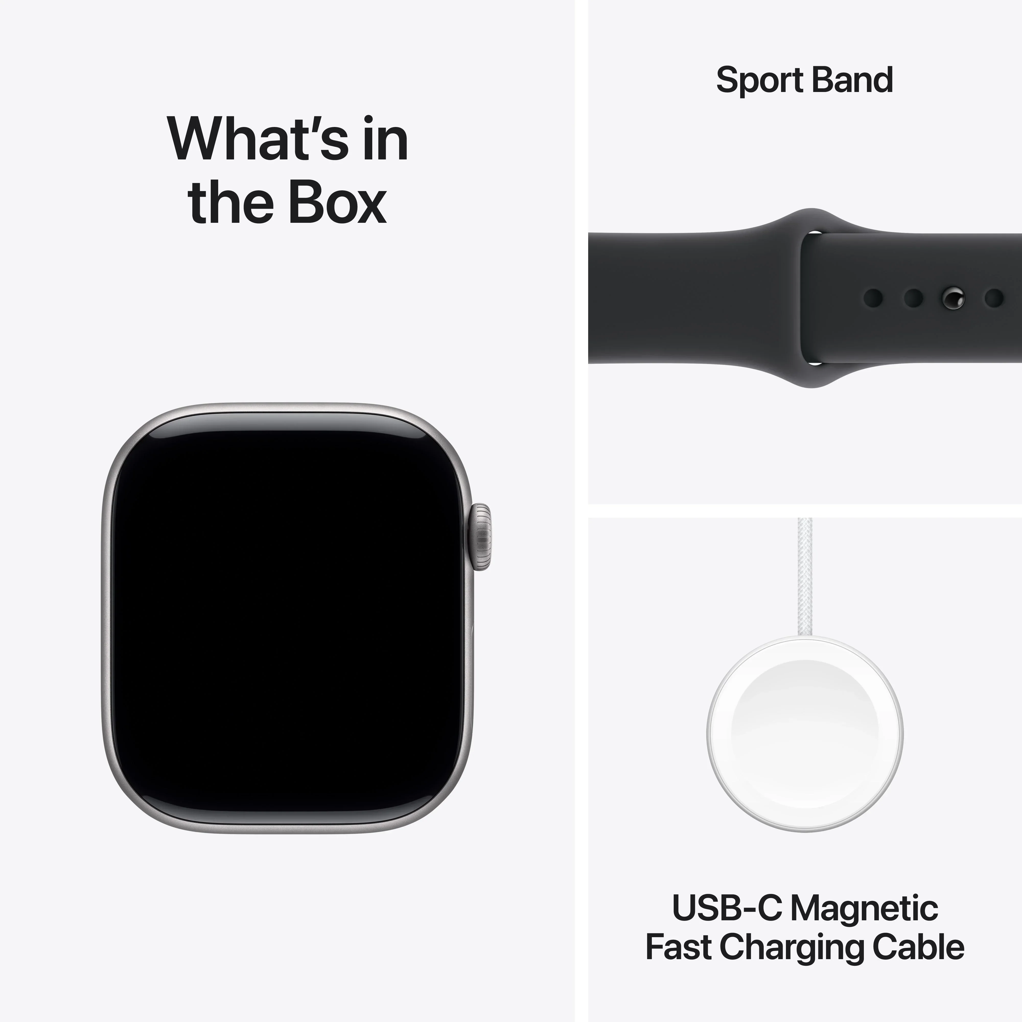 Apple Watch Series 11 GPS + Cellular 46mm Space Grey Aluminium Case with Black Sport Band - S/M - Image 8