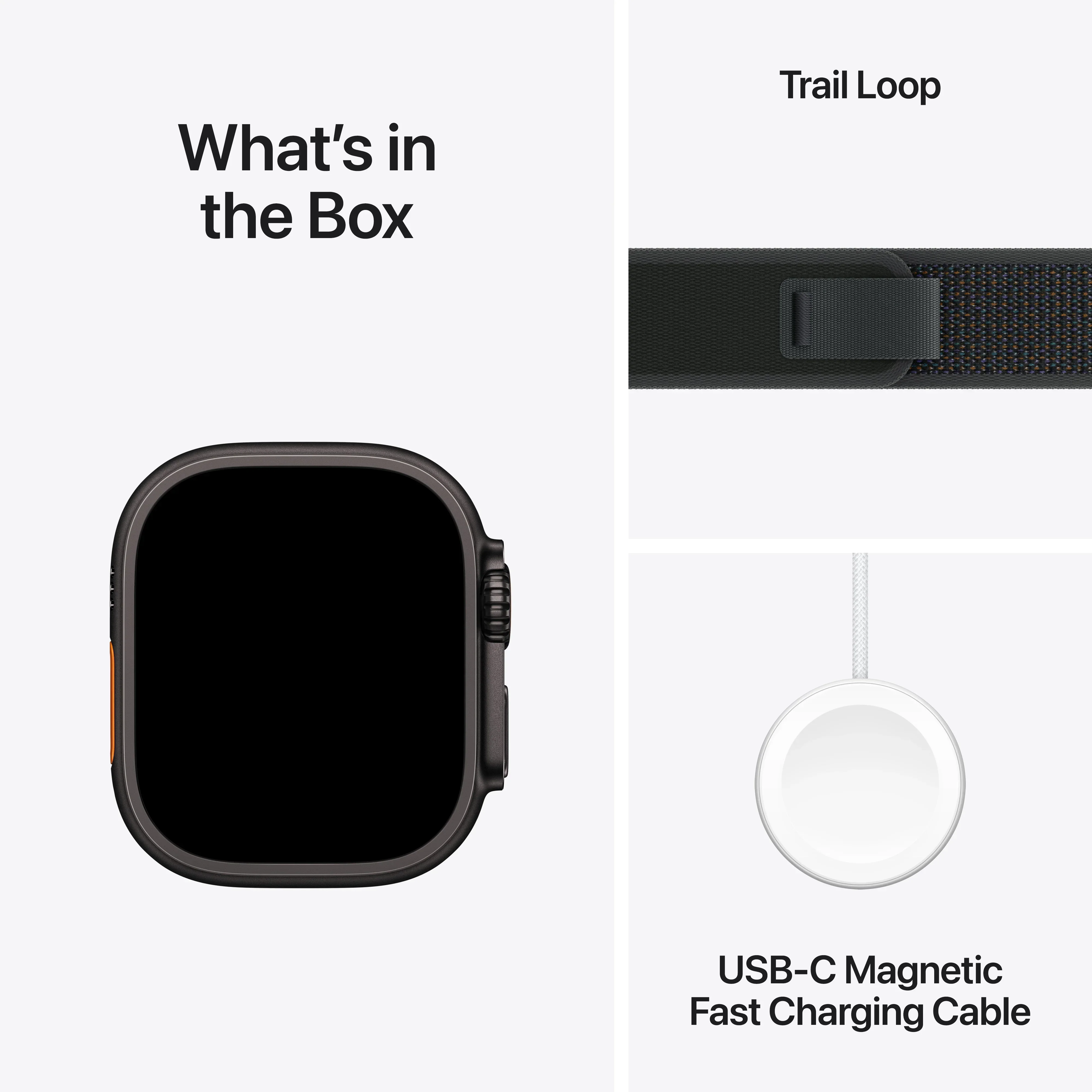 Apple Watch Ultra 2 GPS + Cellular 49mm Black Titanium Case with Black Trail Loop - S/M - Image 9