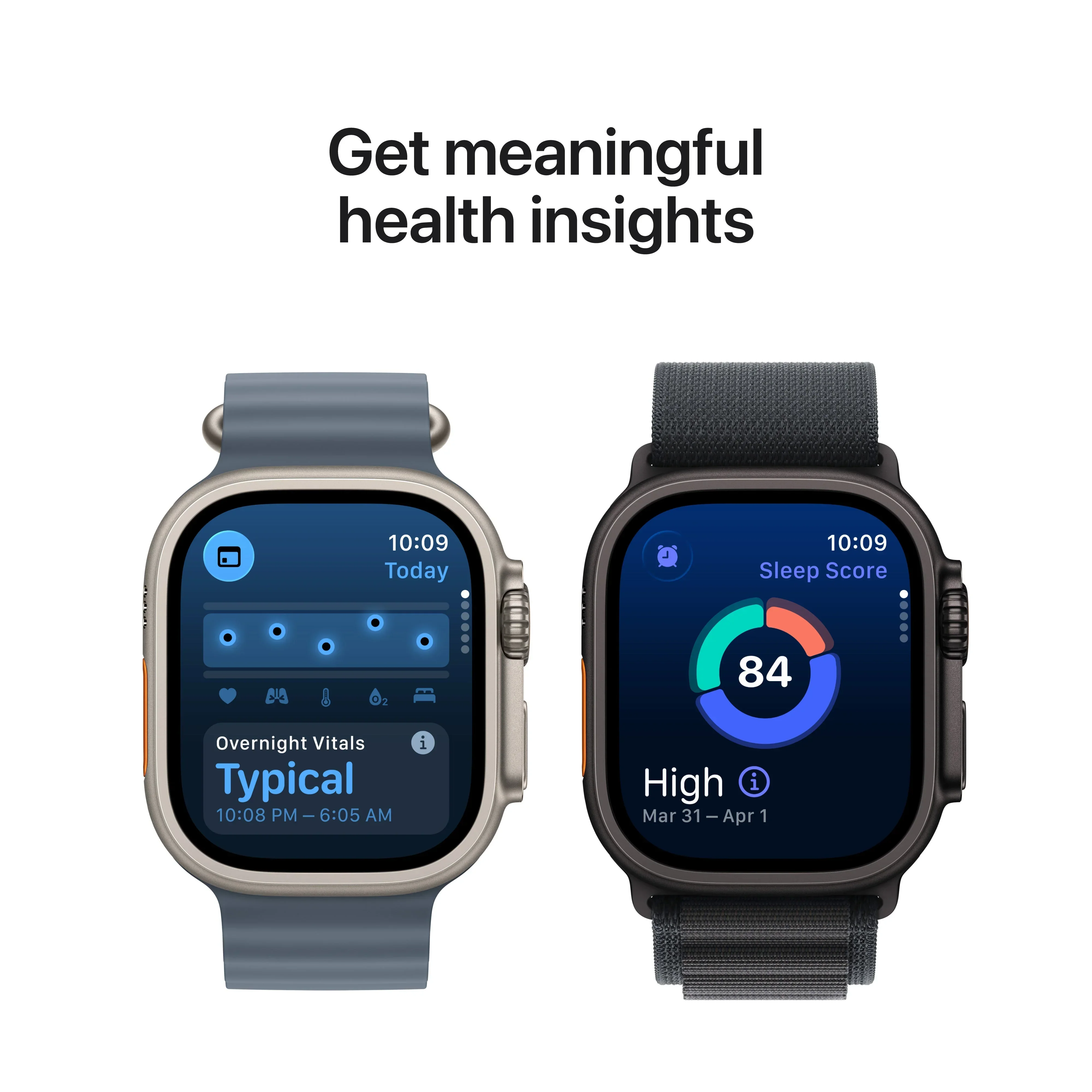 Apple Watch Ultra 3 GPS + Cellular 49mm Natural Titanium Case with Light Blue Alpine Loop - Large - Image 6