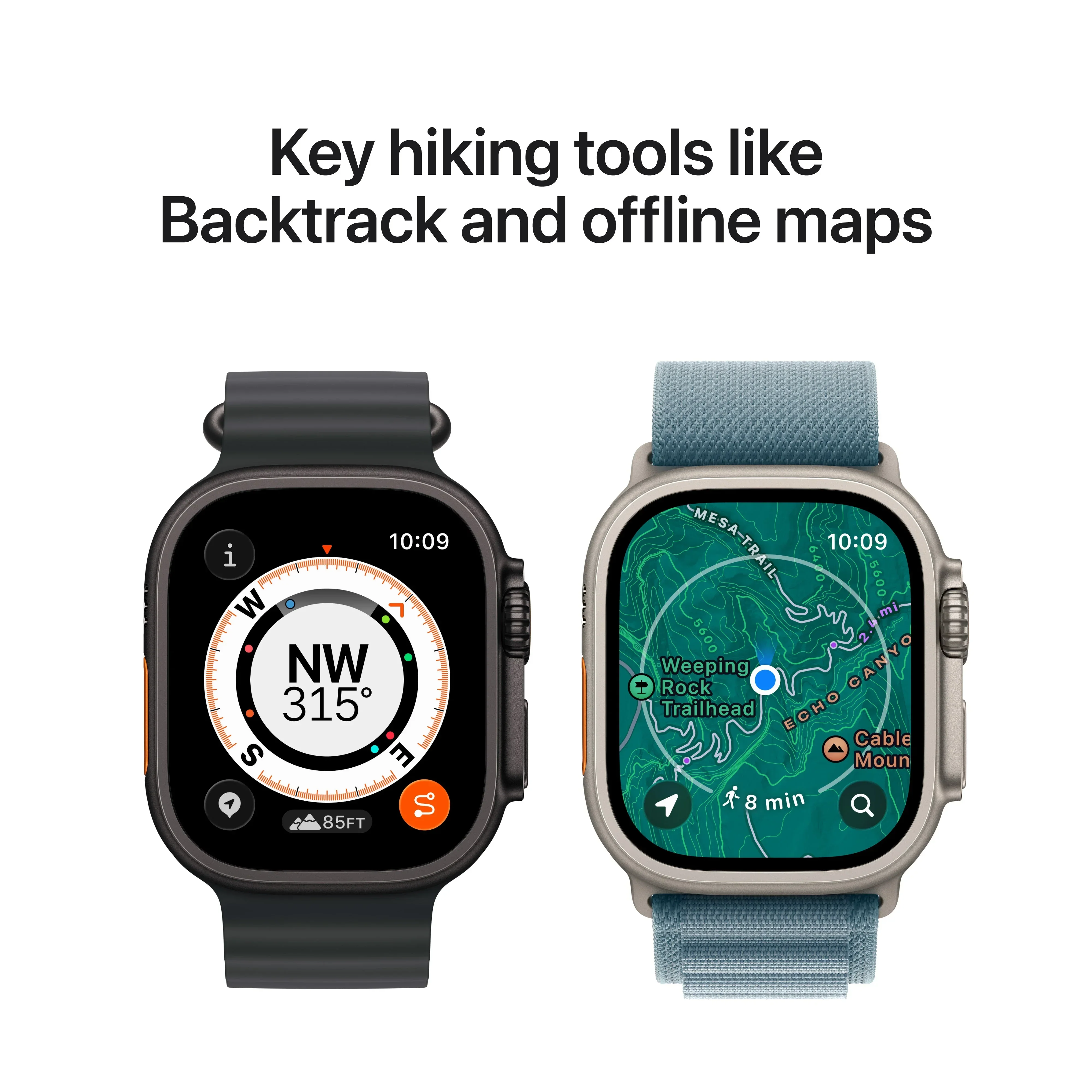 Apple Watch Ultra 3 GPS + Cellular 49mm Black Titanium Case with Black Alpine Loop - Large - Image 5
