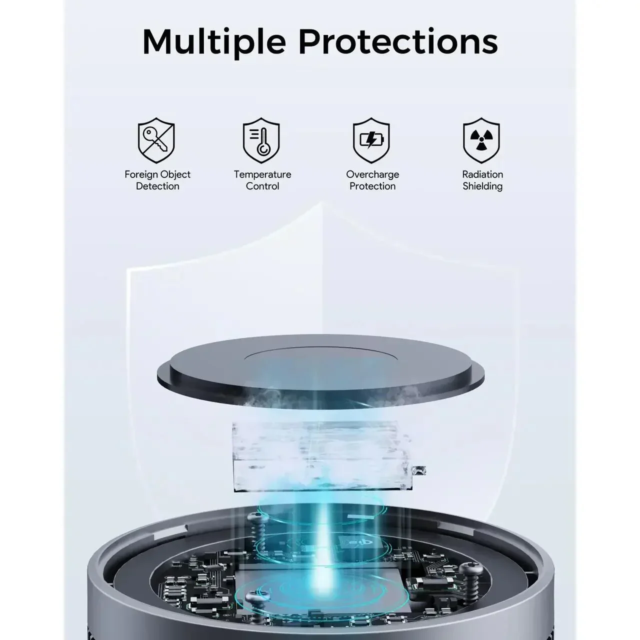Incarcator AUKEY MagFusion GameFrost Qi2 Magnetic Fast Wireless Charging Active Cooling - Image 6