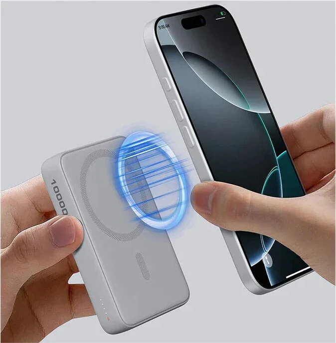 Baterie extern AUKEY MagFusion Slim 10000 Magnetic Wireless Charging - Image 8