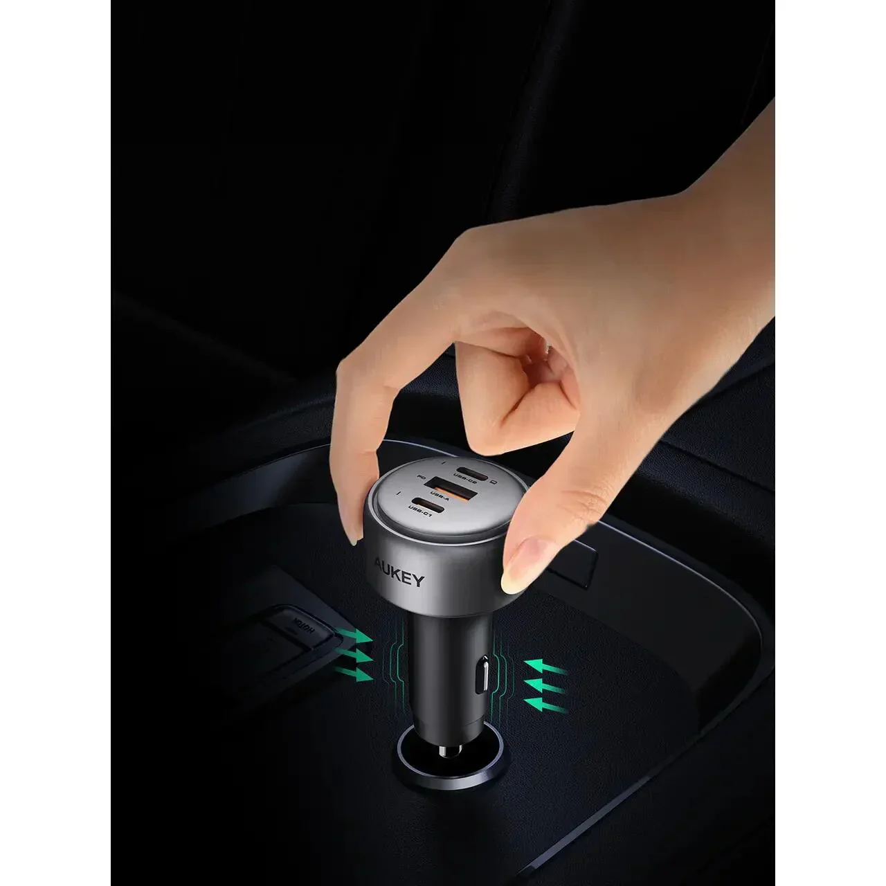 Incarcator auto AUKEY Pathfinder Mix 3 100W Fast Charging - Image 3