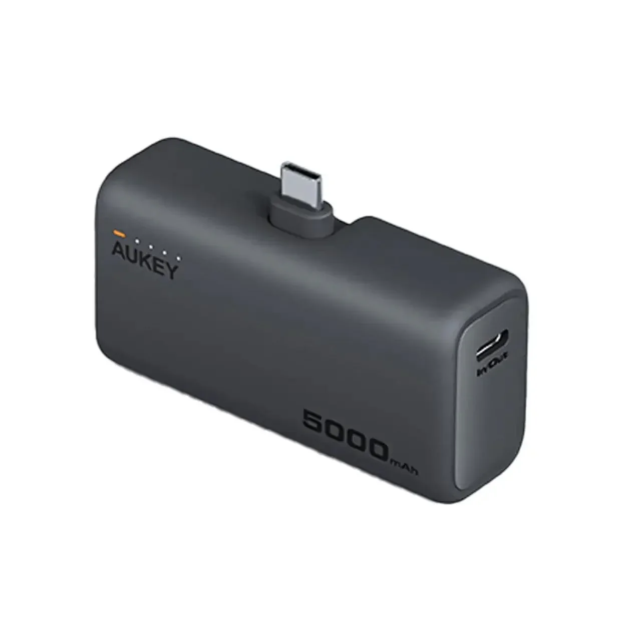 Baterie externa AUKEY Spark Mini, 5000 mAh, USB-C, Gri