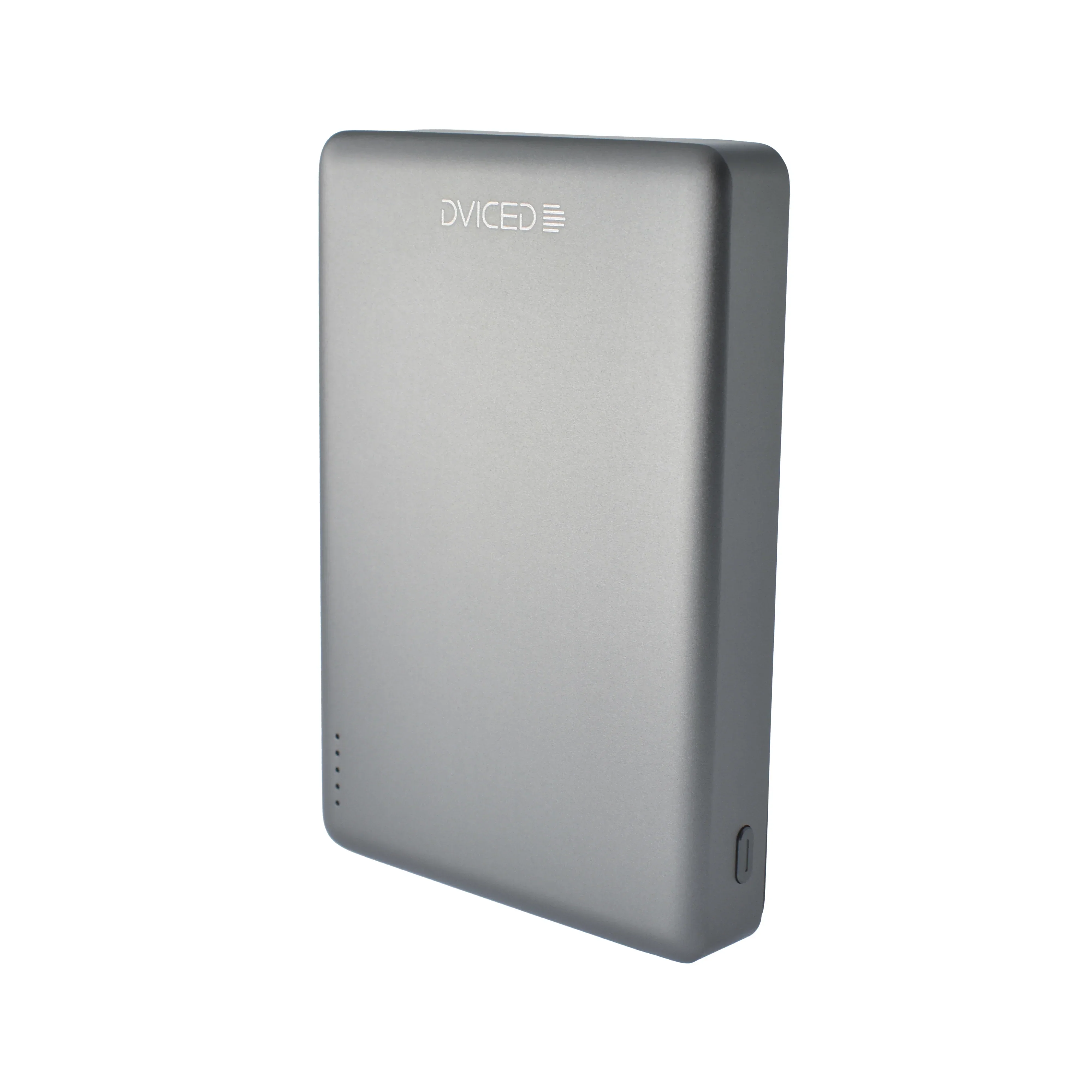 Baterie externa DVICED ultrasubtire, 10.000 mAh, Qi2, MagSafe, Negru-Gri - Image 3