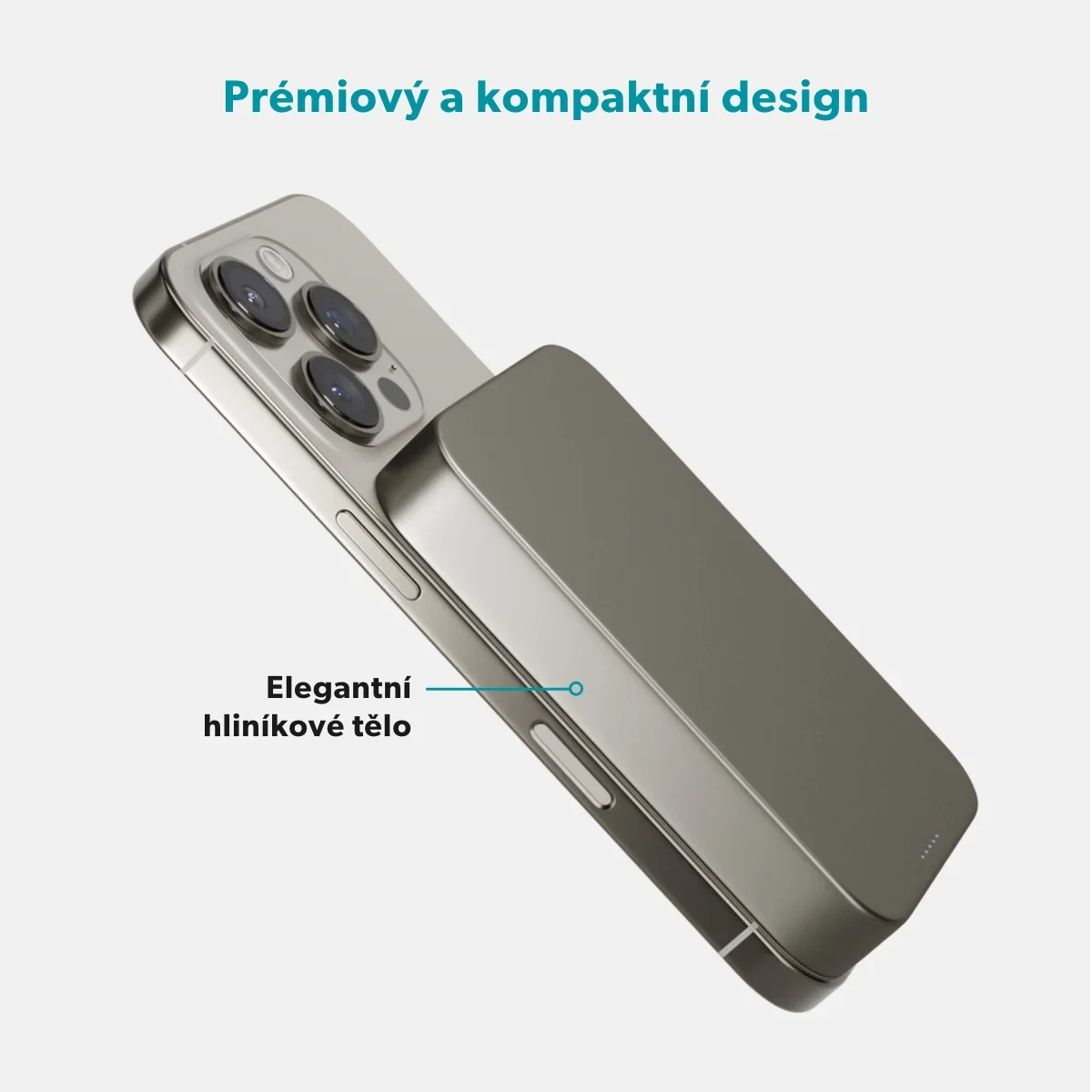 Baterie externa Qi2 EPICO, 10.000 mAh, Titan - Image 3