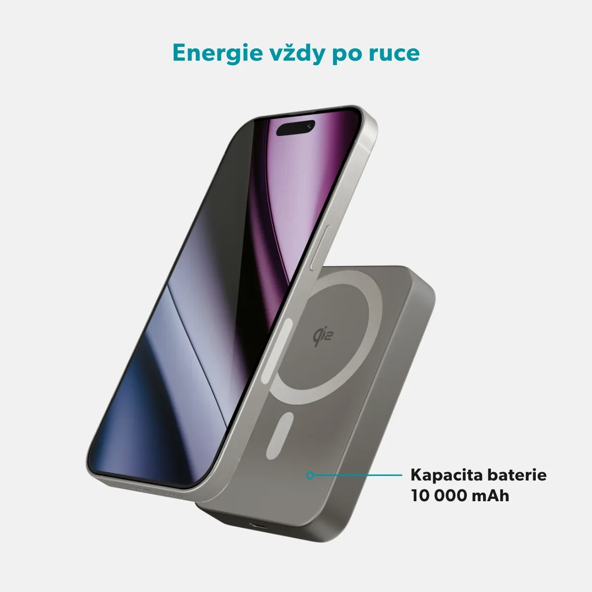 Baterie externa Qi2 EPICO, 10.000 mAh, Titan - Image 5