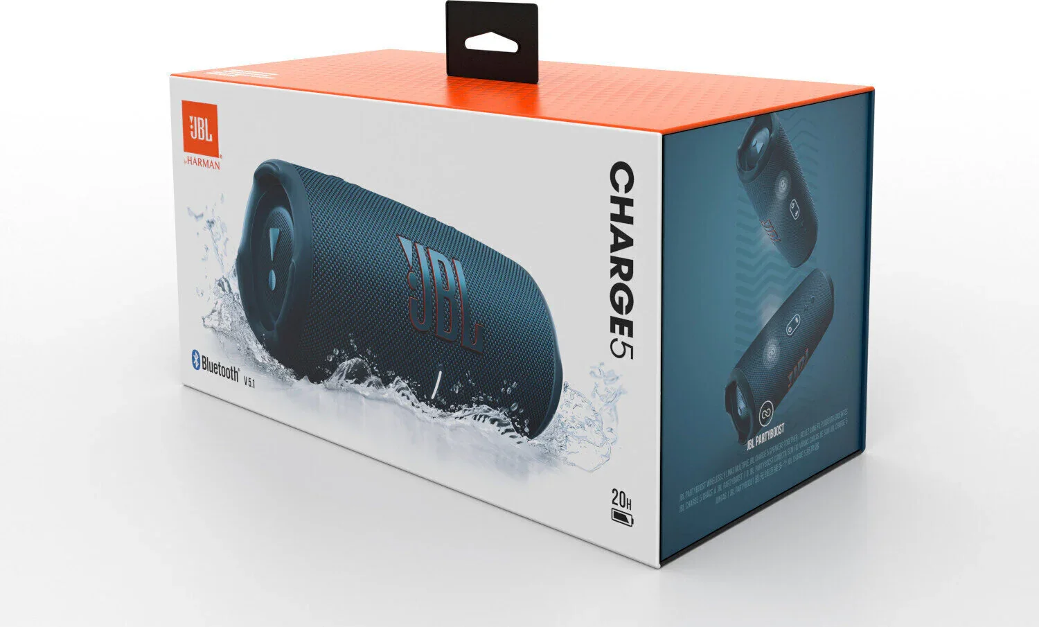 Boxa portabila JBL Charge 5, Bluetooth, Pro Sound, IP67, PartyBoost, Powerbank, Albastru - Image 9