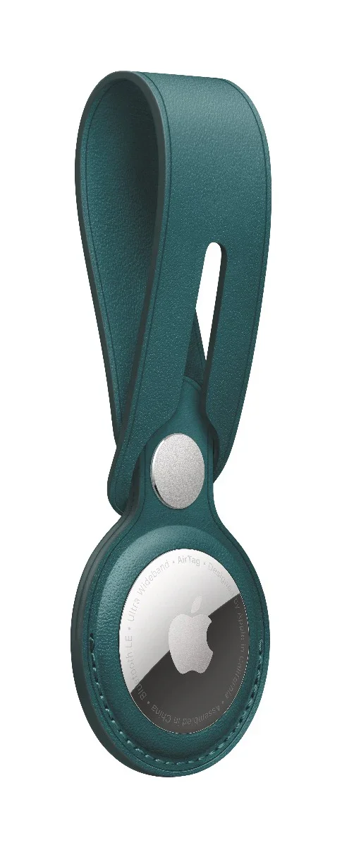 Breloc Apple pentru AirTag Leather Loop, Forest Green - Image 2