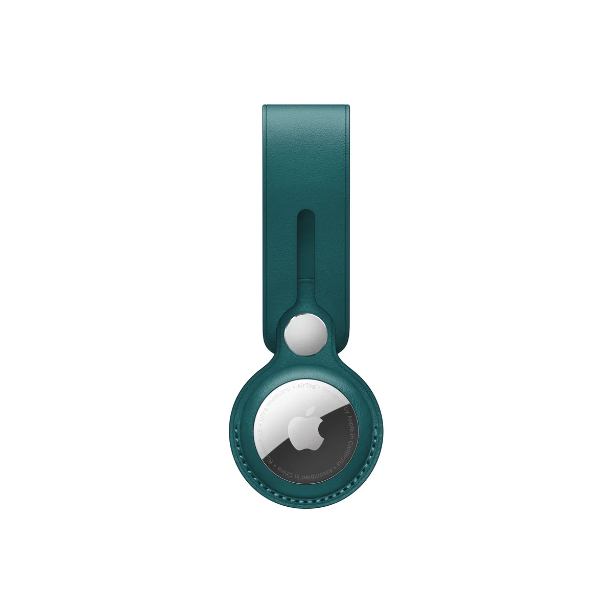 Breloc Apple pentru AirTag Leather Loop, Forest Green - Image 4