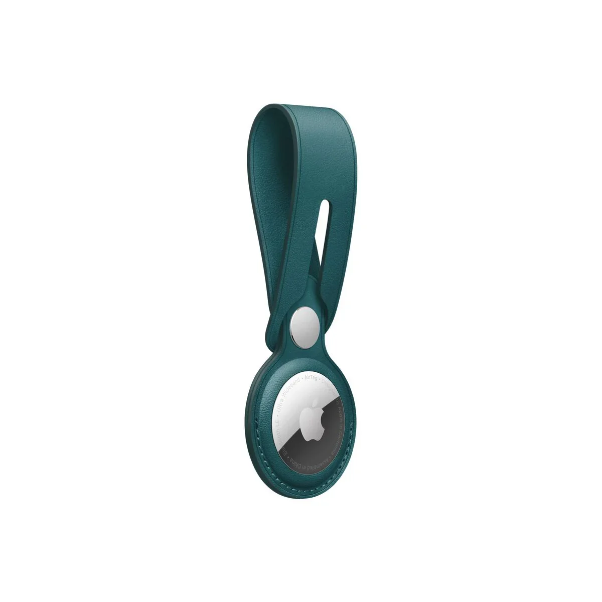 Breloc Apple pentru AirTag Leather Loop, Forest Green - Image 5