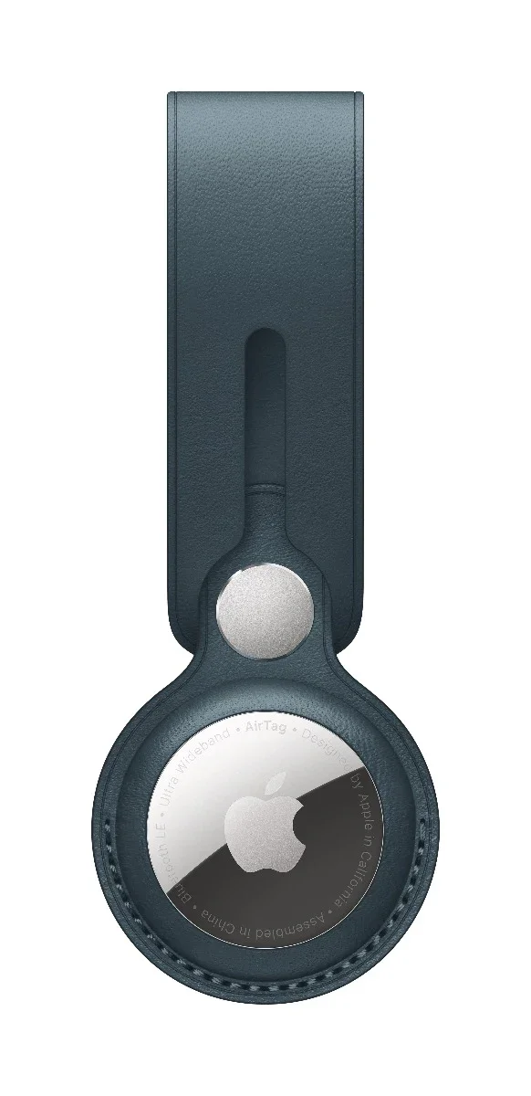Breloc Apple pentru AirTag Loop Piele, Baltic Blue (Seasonal Summer2021)