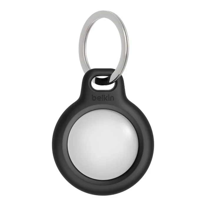 Breloc Belkin Secure Holder Keychain 2 Pack Black & White pentru AirTag