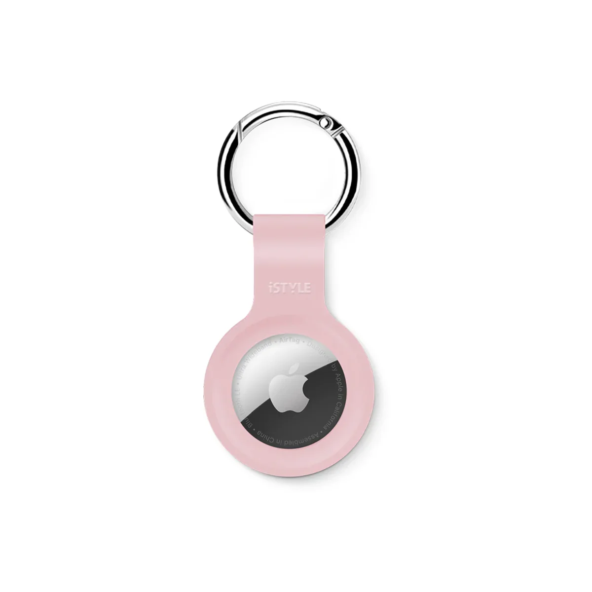 Breloc iSTYLE pentru AirTag, Silicon, Roz