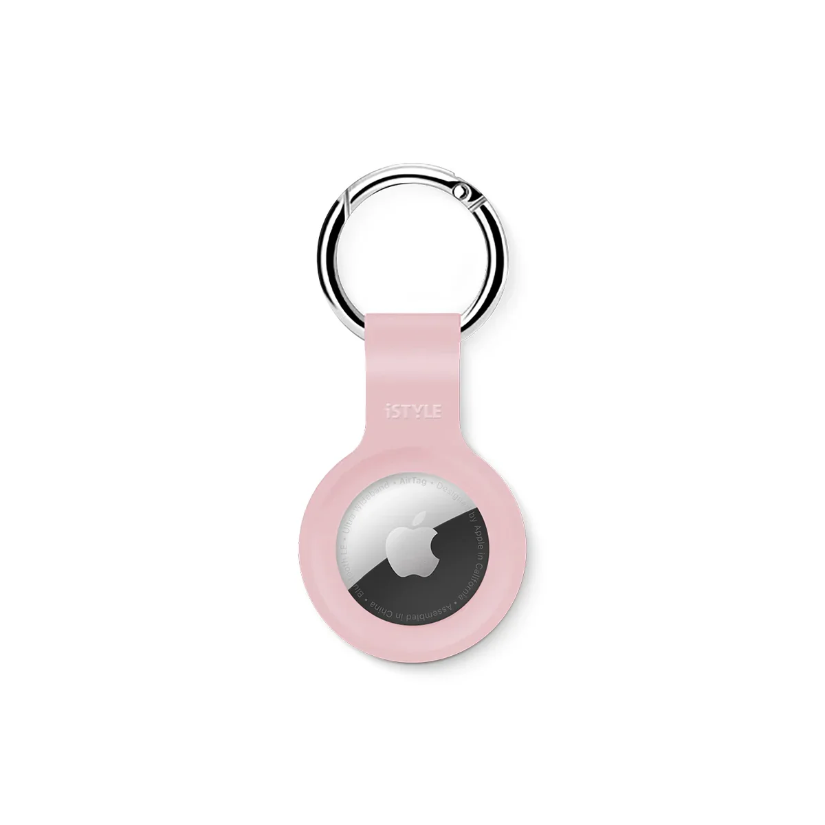 Breloc iSTYLE pentru AirTag, Silicon, Roz - Image 2