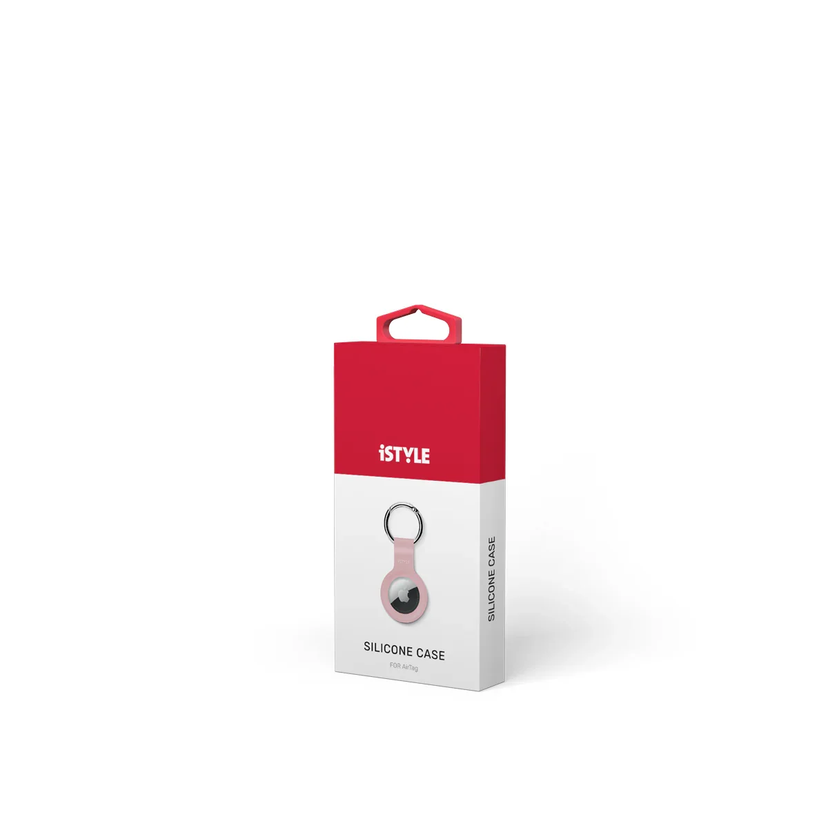 Breloc iSTYLE pentru AirTag, Silicon, Roz - Image 3