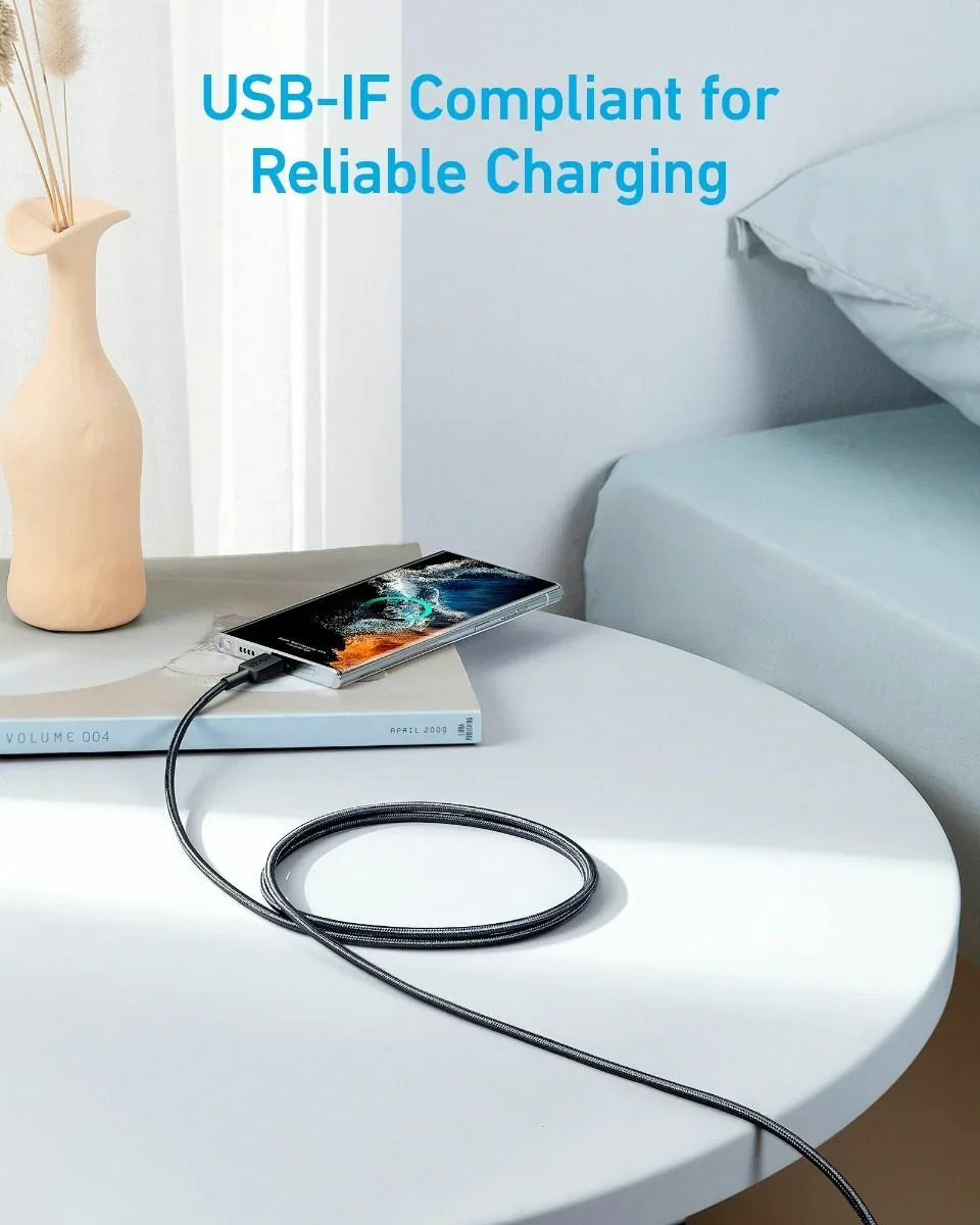 Cablu de date Anker 322 USB-C 0.91m negru - Image 2