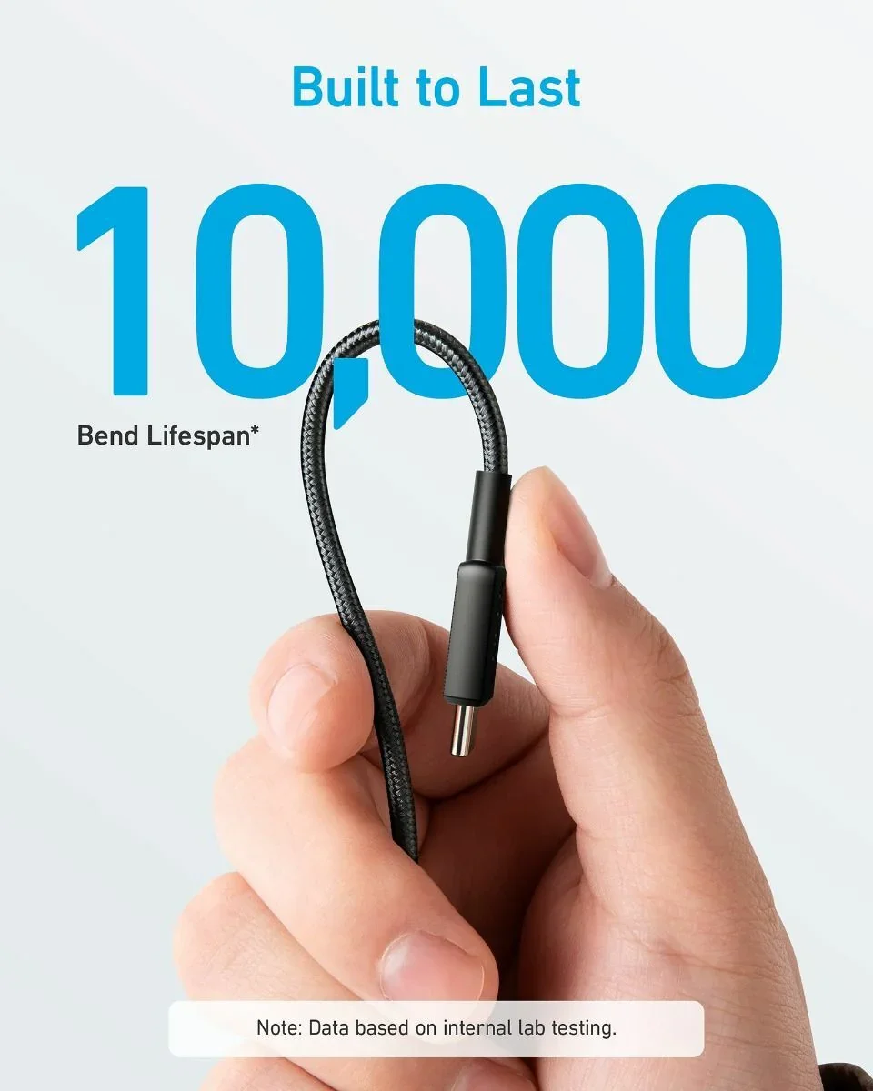 Cablu de date Anker 322 USB-C 0.91m negru - Image 4