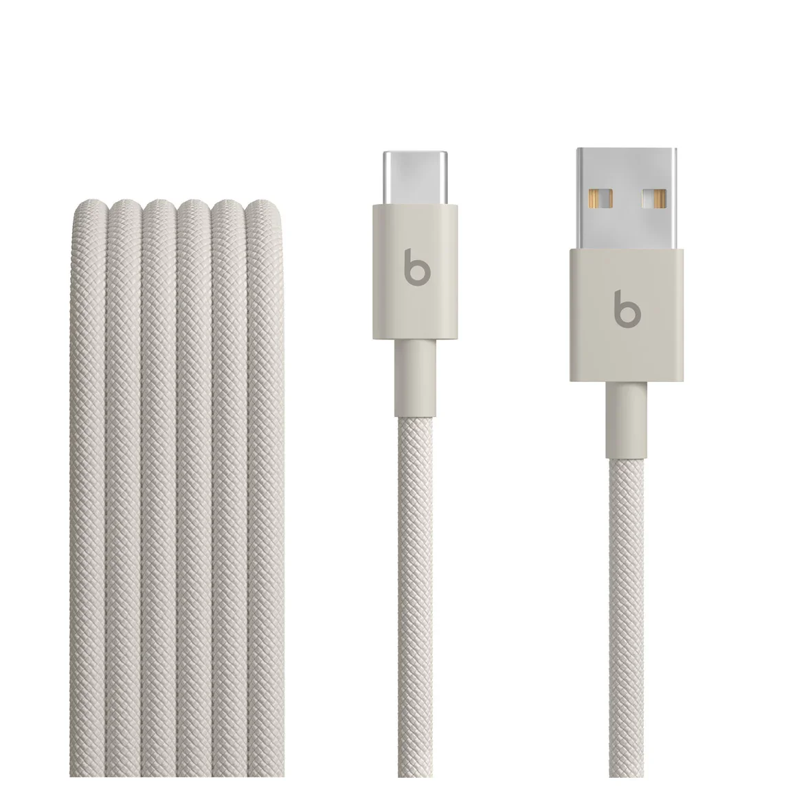 Cablu Beats USB-A la USB-C de 1,5 m, Woven, Gri - Image 2