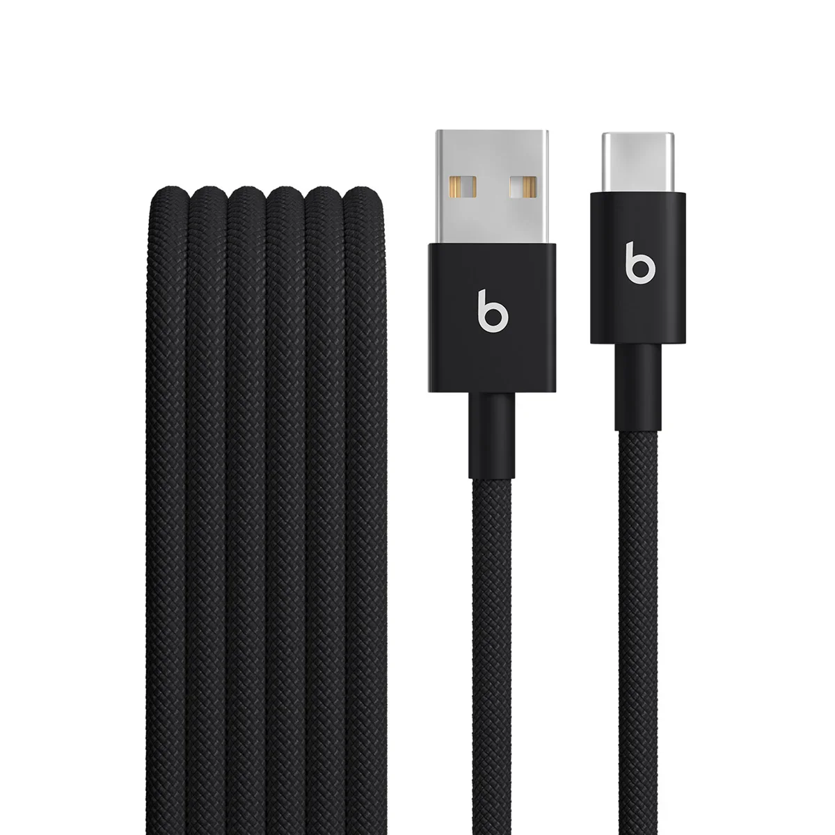 Cablu Beats USB-A la USB-C de 1,5 m, Woven, Negru