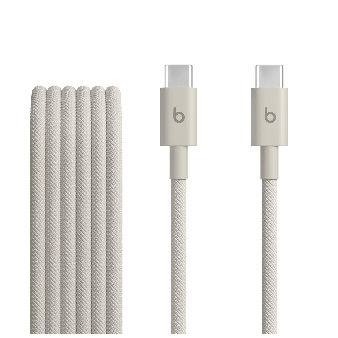 Cablu Beats USB-C la USB-C de 1,5 m, Woven, Gri