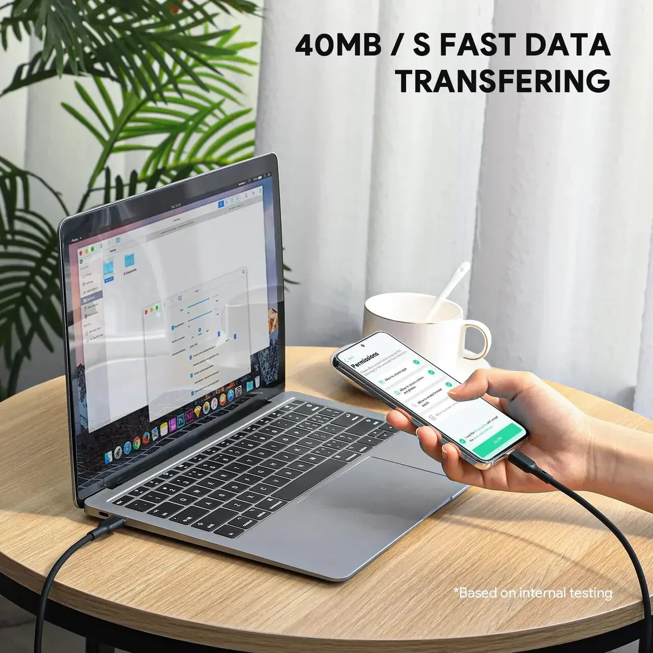 Cablu de date AUKEY, USB-C la USB-C, 100W, 1.8 m, Negru - Image 7
