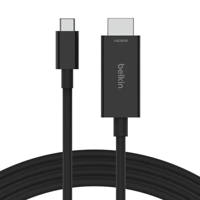 Cablu de date Belkin USB-C la HDMI 2.1, Negru (2m)