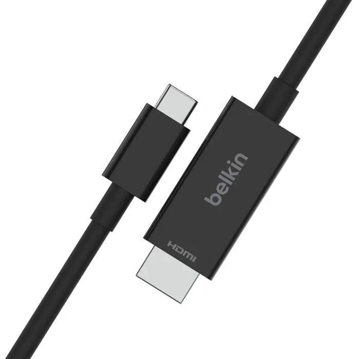 Cablu de date Belkin USB-C la HDMI 2.1, Negru (2m) - Image 2