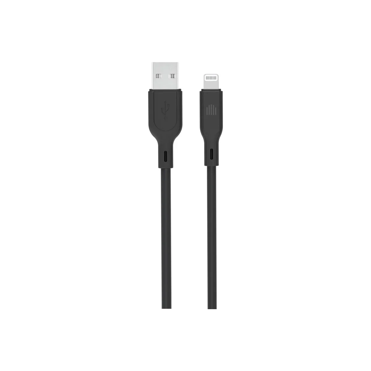 Cablu de date Dviced USB-A la Lightning silicon 1.25m, Negru