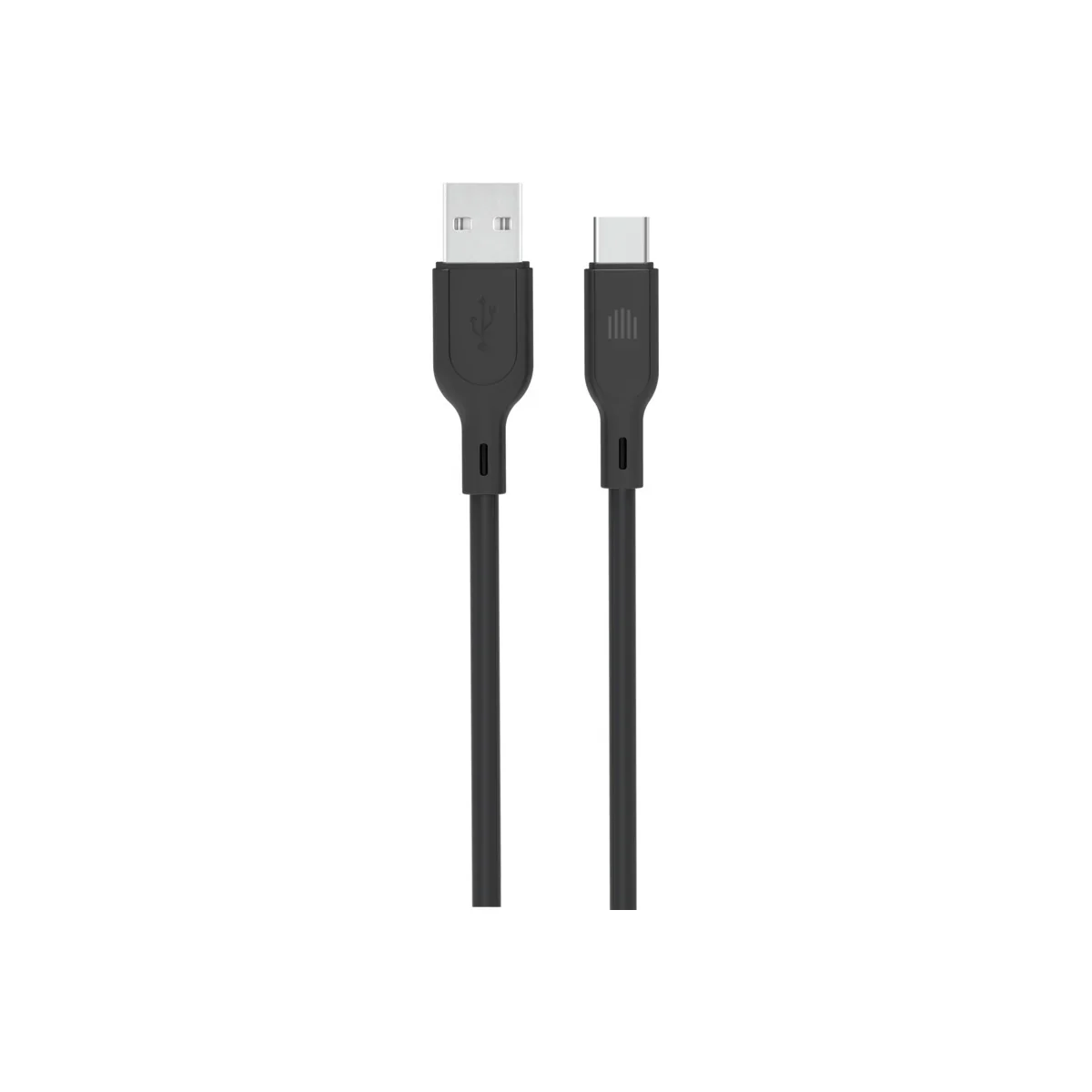 Cablu de date Dviced USB-A la USB-C silicon 1.25m, Negru