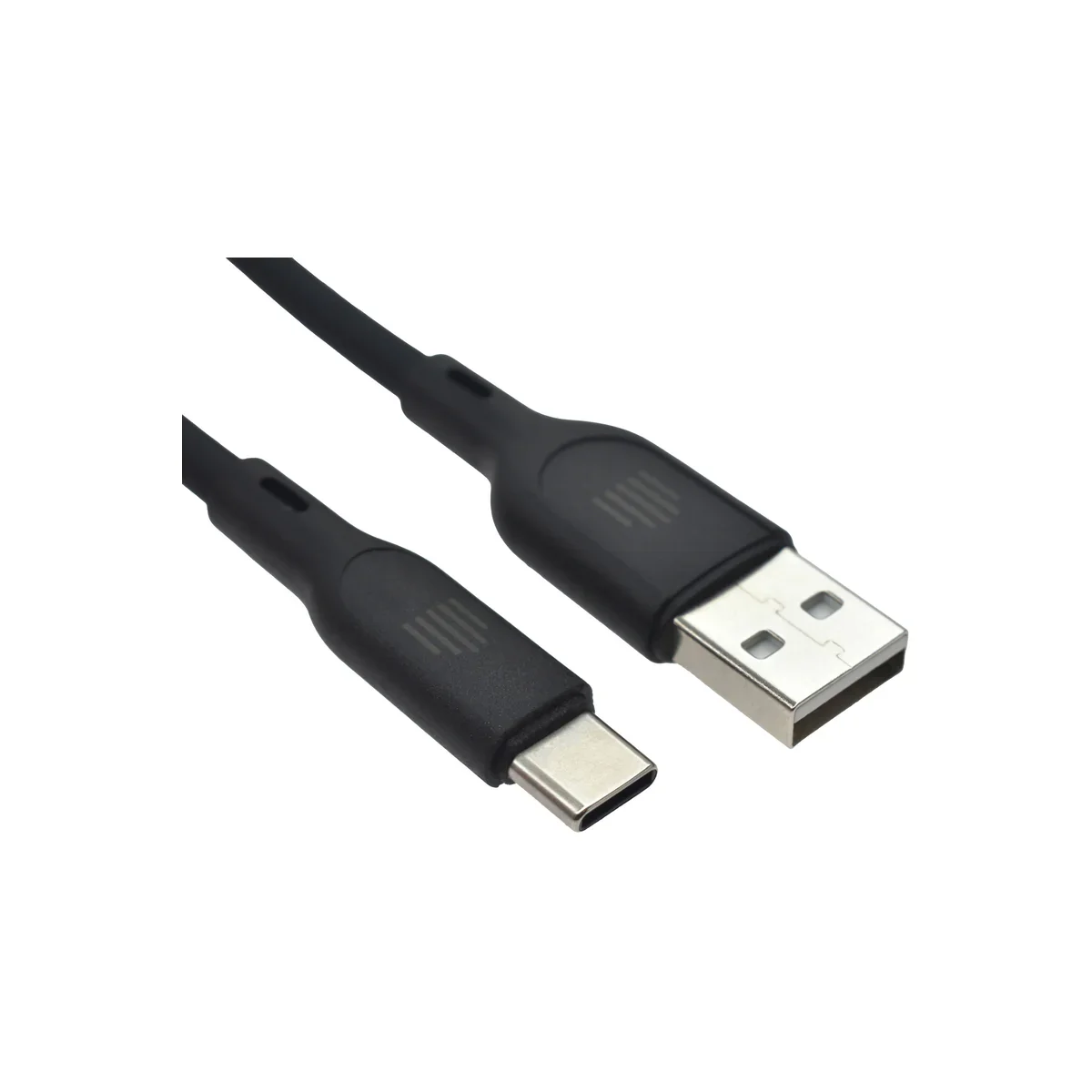 Cablu de date Dviced USB-A la USB-C silicon 1.25m, Negru - Image 3
