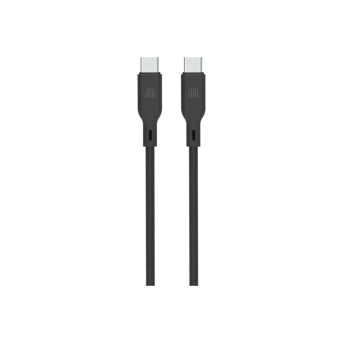 Cablu de date Dviced USB-C la USB-C silicon 1.25m, Negru
