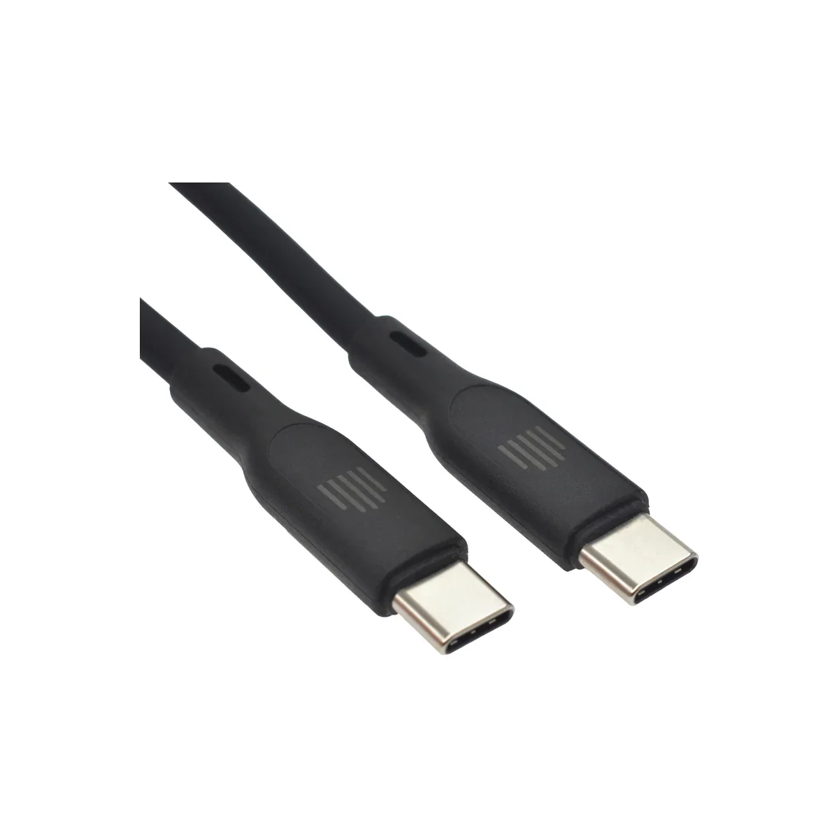 Cablu de date Dviced USB-C la USB-C silicon 1.25m, Negru - Image 3