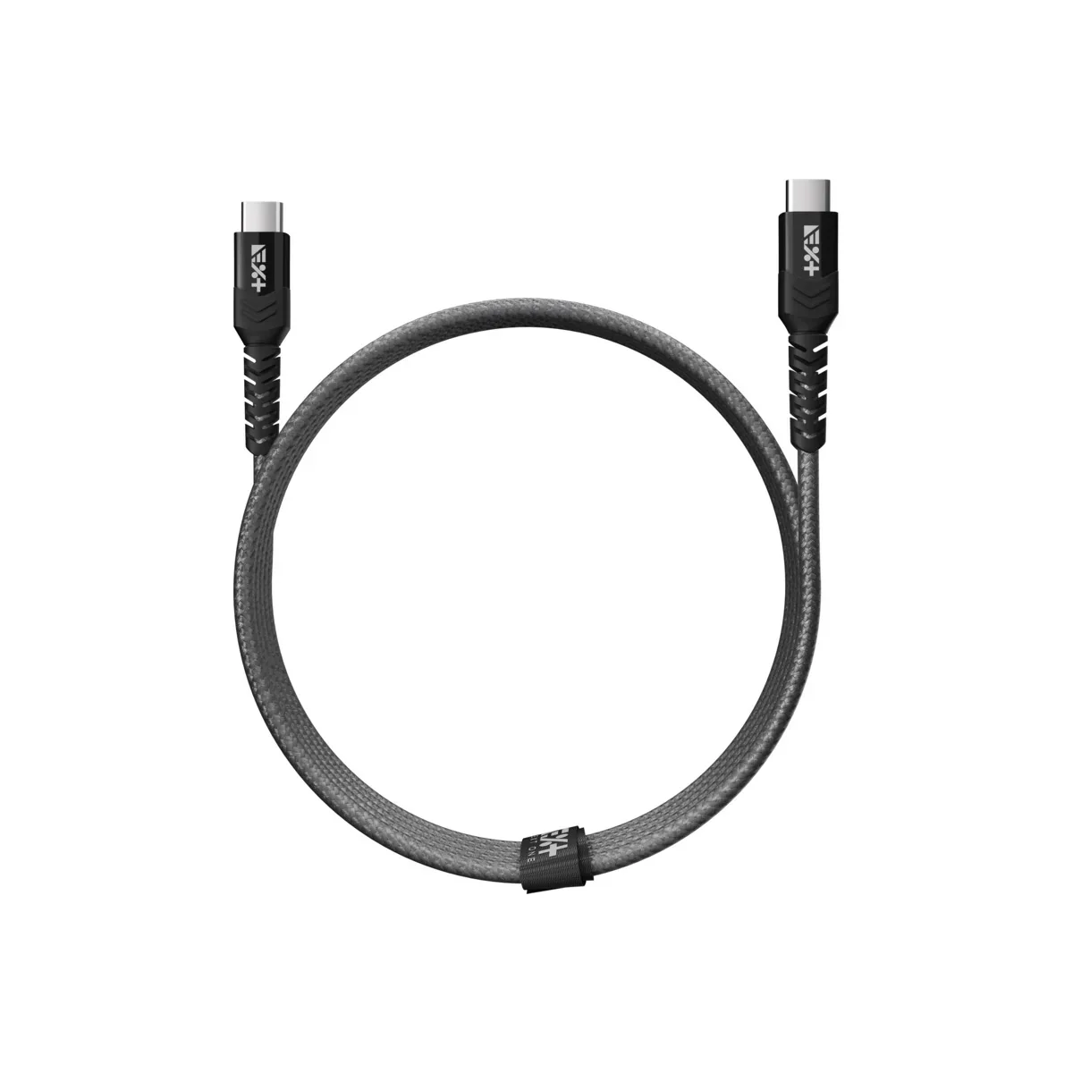 Cablu de date NOA Braided USB-C la USB-C, Space Grey