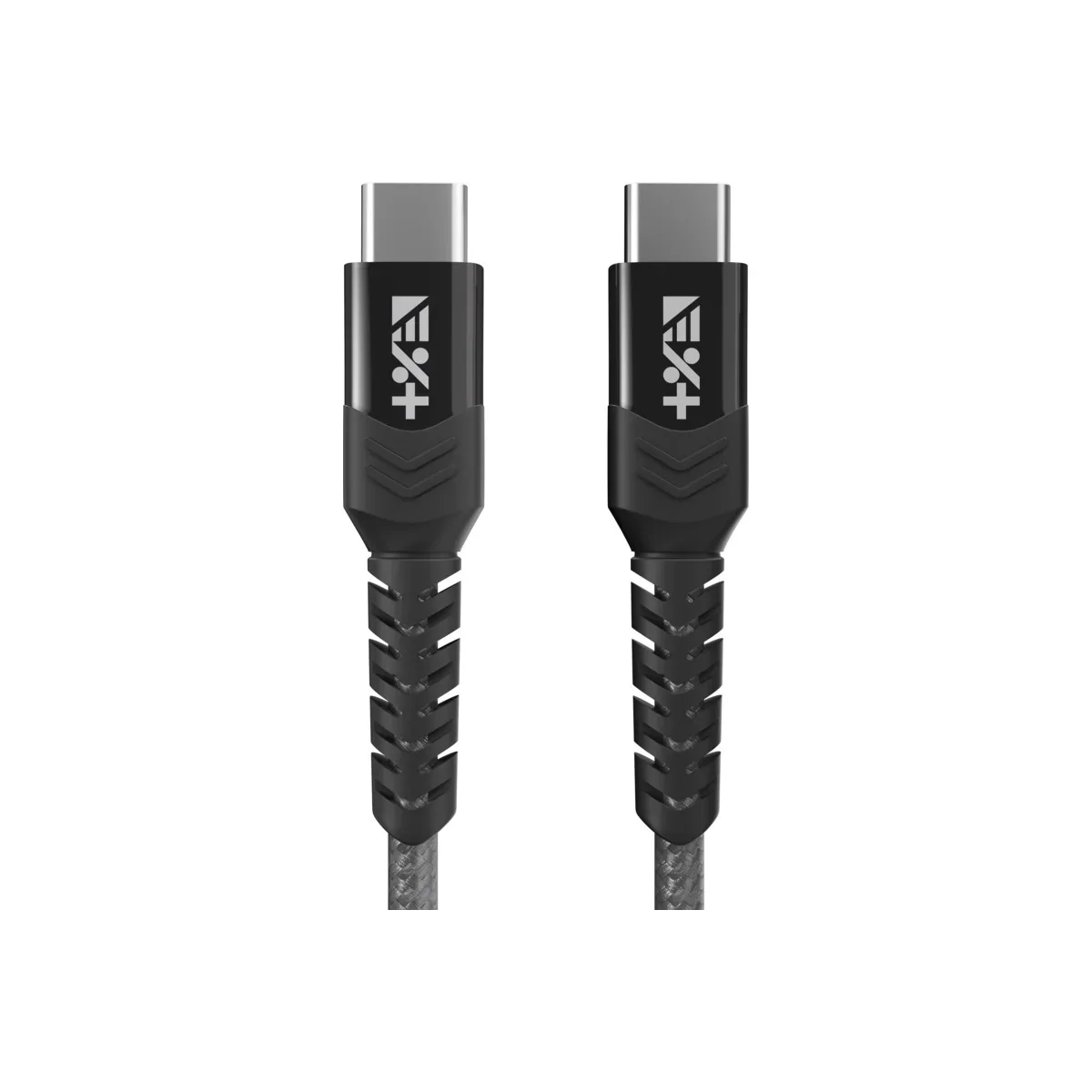 Cablu de date NOA Braided USB-C la USB-C, Space Grey - Image 2