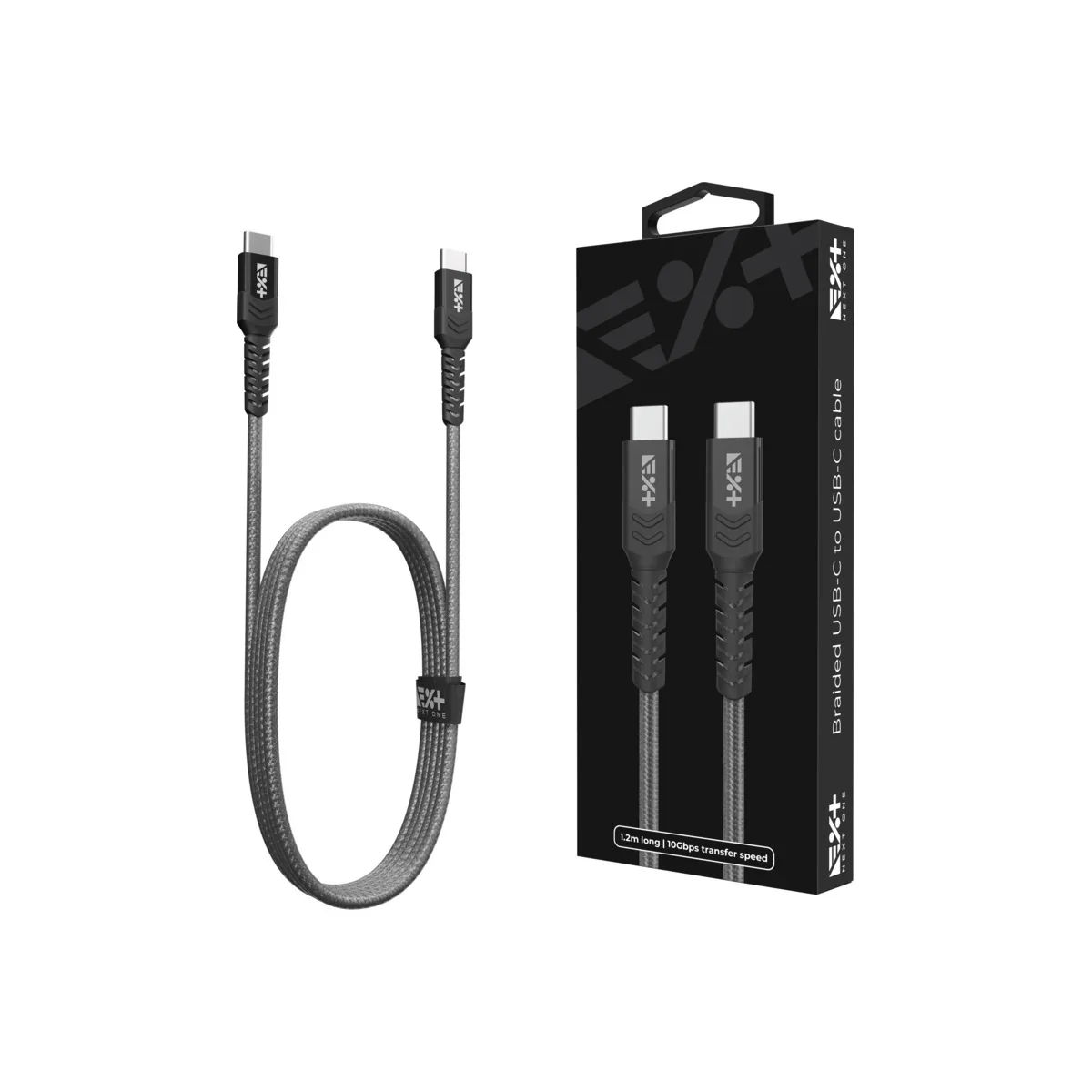 Cablu de date NOA Braided USB-C la USB-C, Space Grey - Image 5