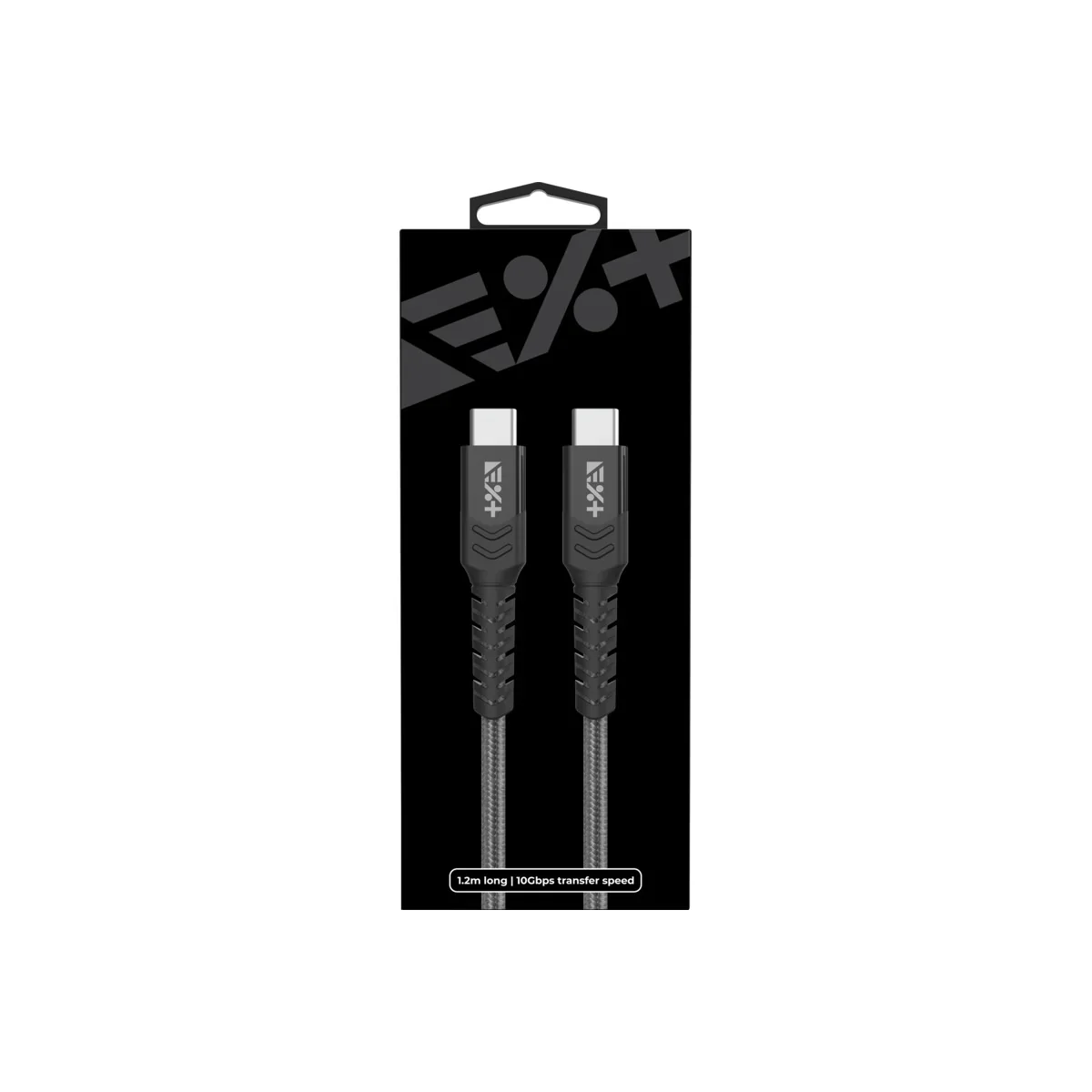 Cablu de date NOA Braided USB-C la USB-C, Space Grey - Image 6