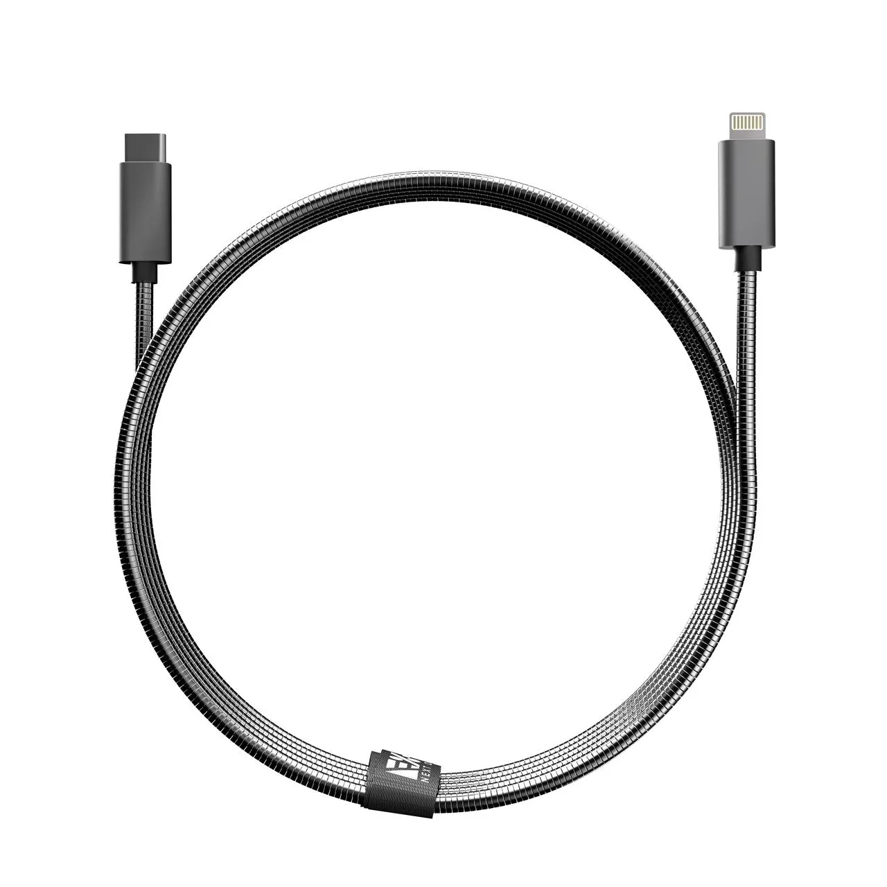 Cablu de date NOA tip USB-A - Lightning, Metalic, Space Grey - Image 2