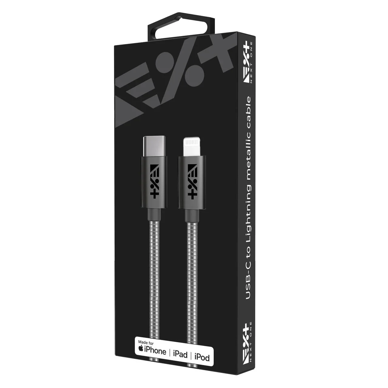 Cablu de date NOA tip USB-A - Lightning, Metalic, Space Grey - Image 6