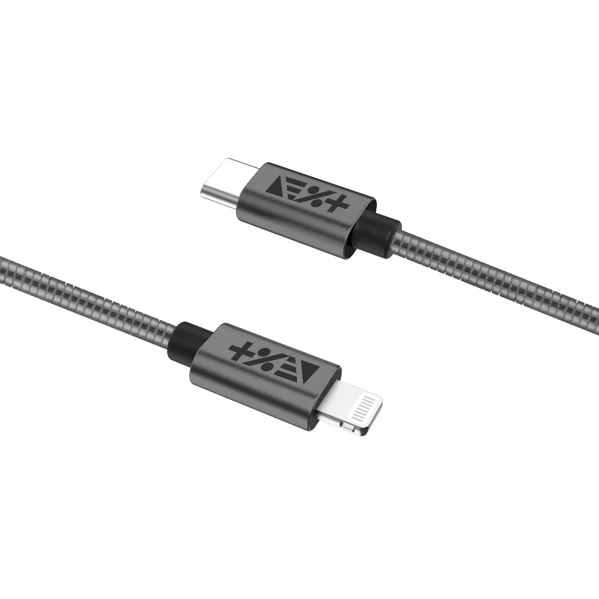 Cablu de date NOA USB-C - Lightning, Metalic, Space Grey (1,2m) - Image 4