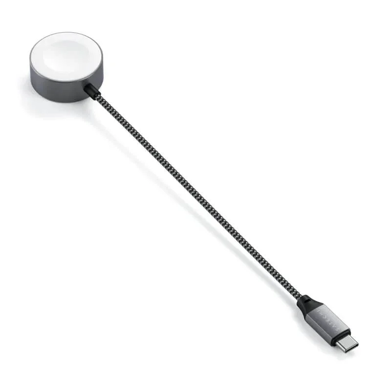 Cablu de date Satechi USB-C Magnetic Braided Charging Cable pentru Apple Watch 20cm - Image 3