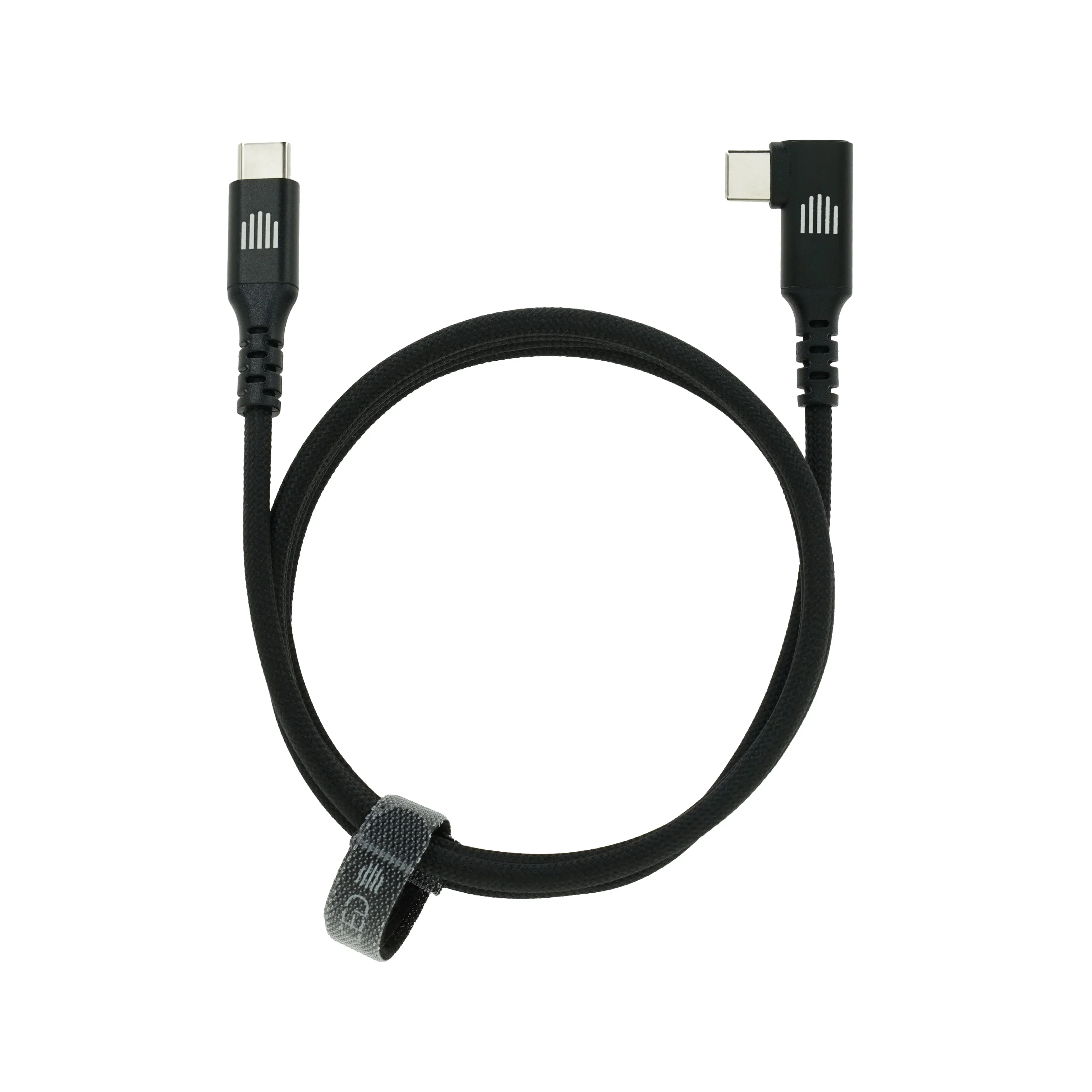Cablu DVICED USB-C - USB-C, 90°, 1.25m, Negru - Image 3