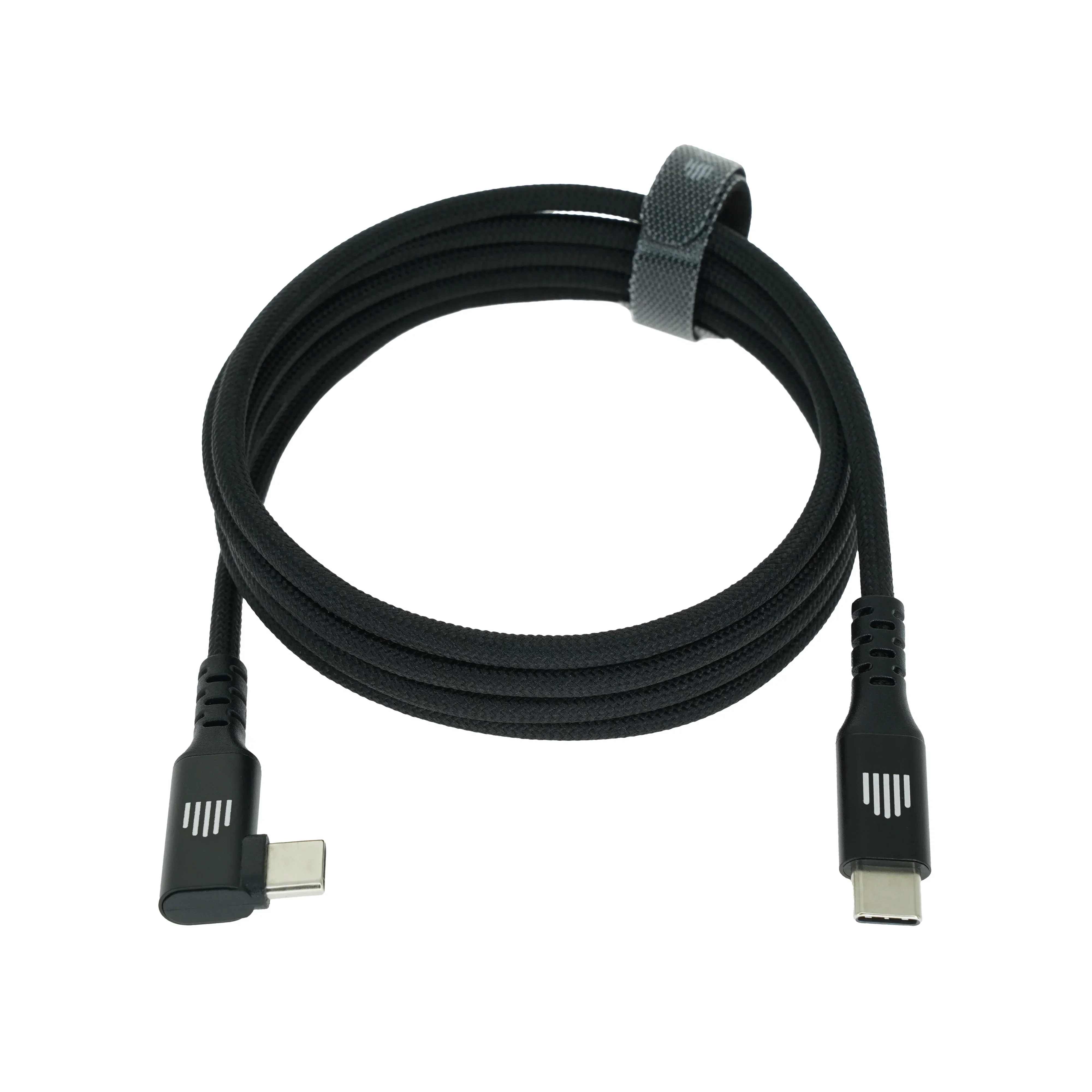 Cablu DVICED USB-C - USB-C, 90°, 1.25m, Negru - Image 5
