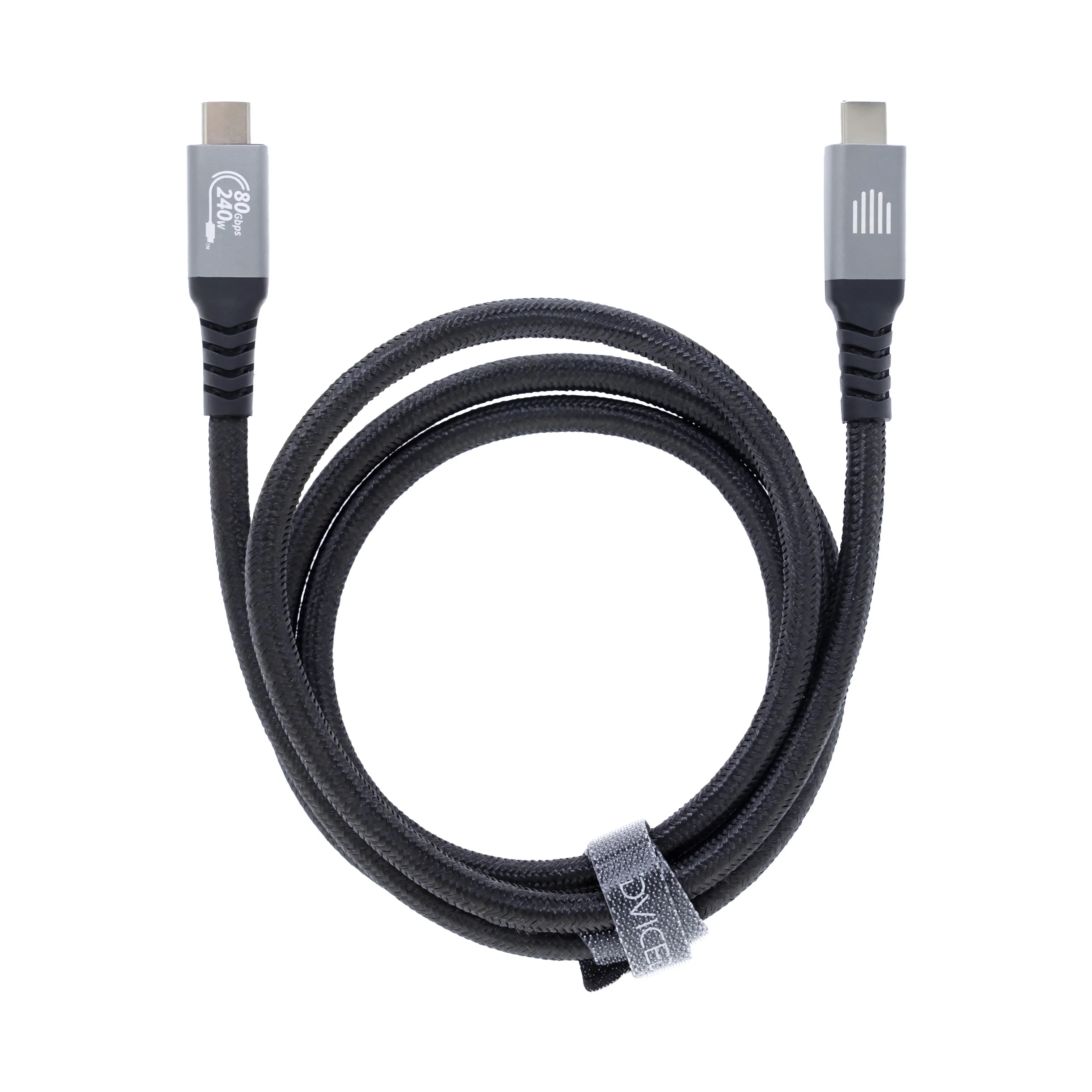Cablu Thunderbolt DVICED, USB4, 80 Gbps, 240W, Negru - Image 3