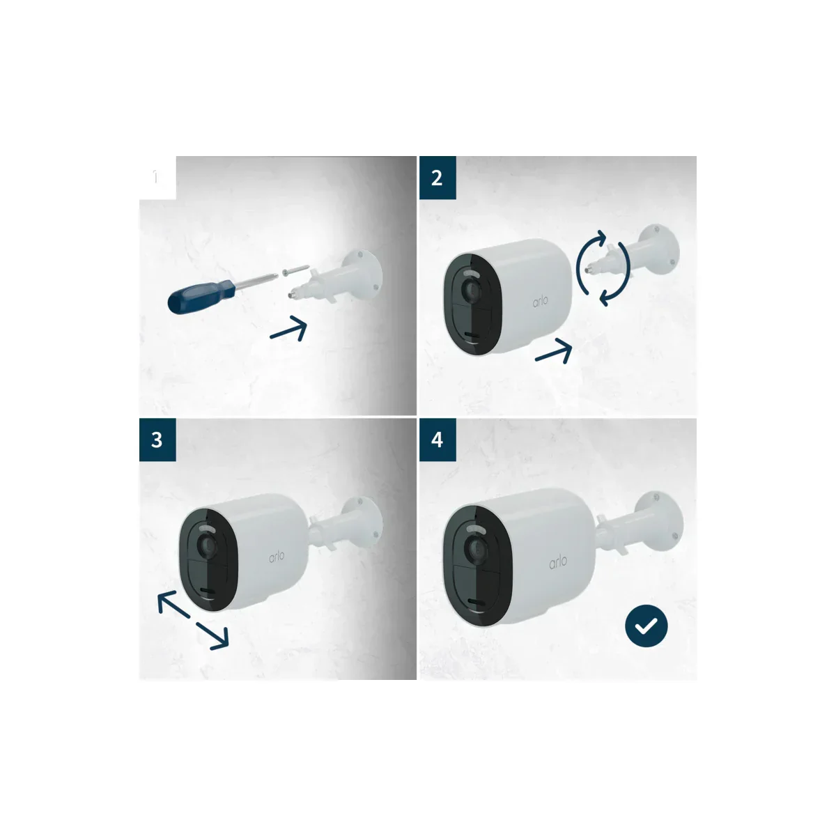 Camera de supraveghere Arlo Go 2 3G/4G SIM Outdoor Security Camera, Alb - Image 8
